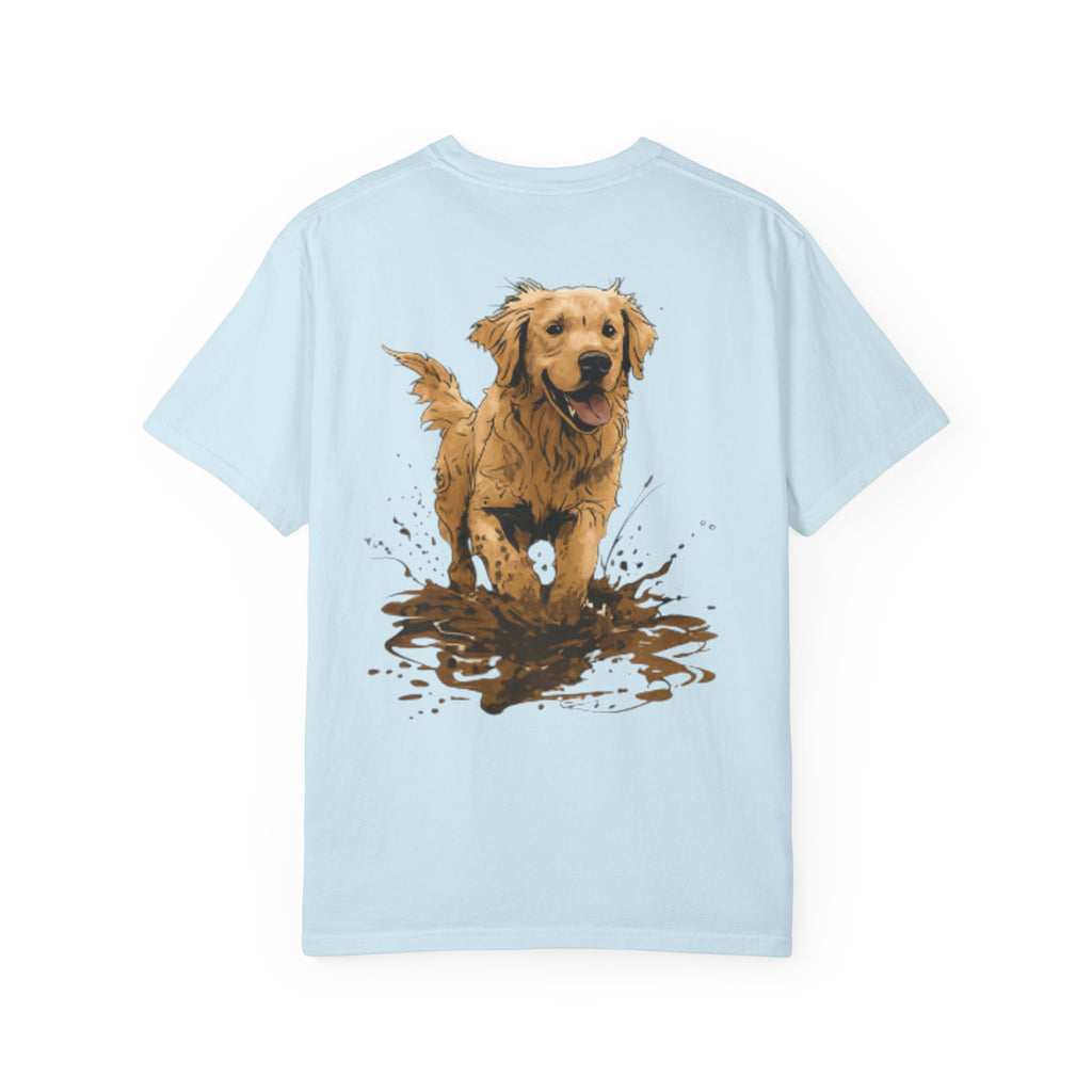 Golden Retriever Mud Splatter T-shirt