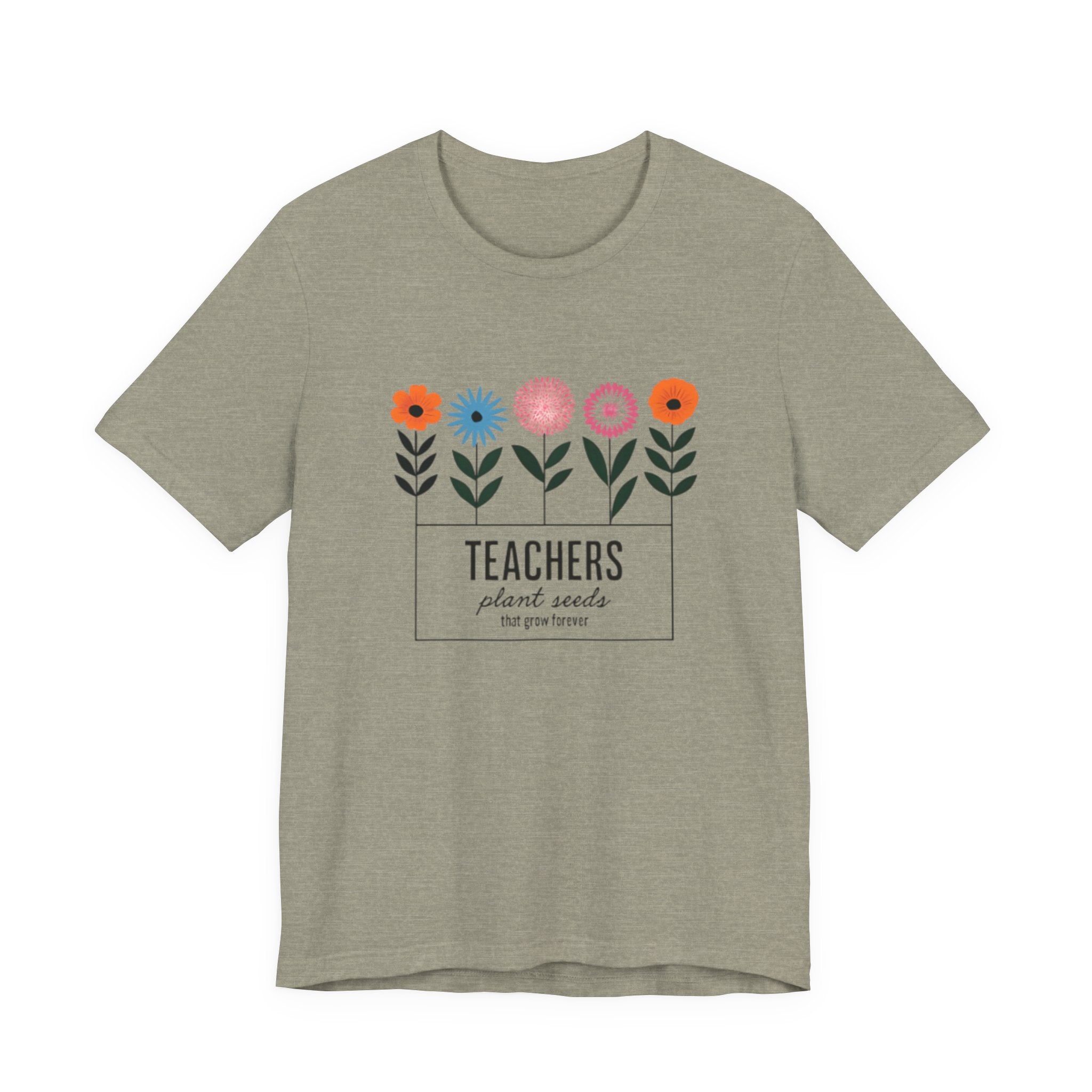 Teachers Plant Seeds Floral Tee - Perfect Gift for Educators, Teacher Appreciation, Spring and Summer Vibes, Cute Teacher Shirt, [...]