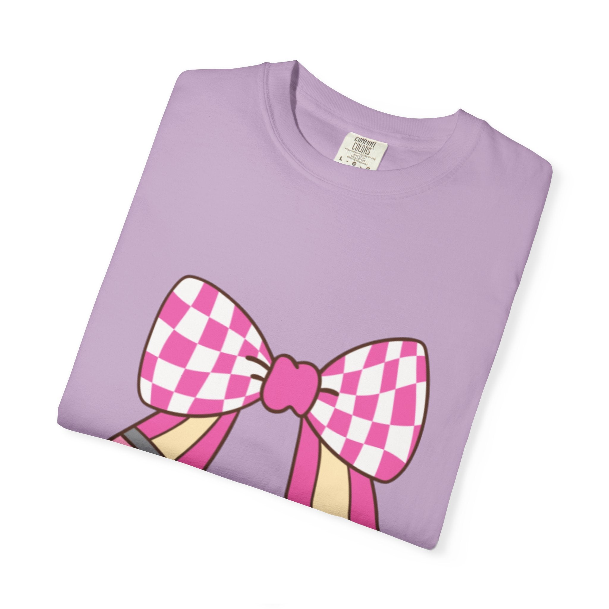 Cute Bow Graphic Unisex T-Shirt, Trendy Casual Tee for teachers, back to school, Unique Style