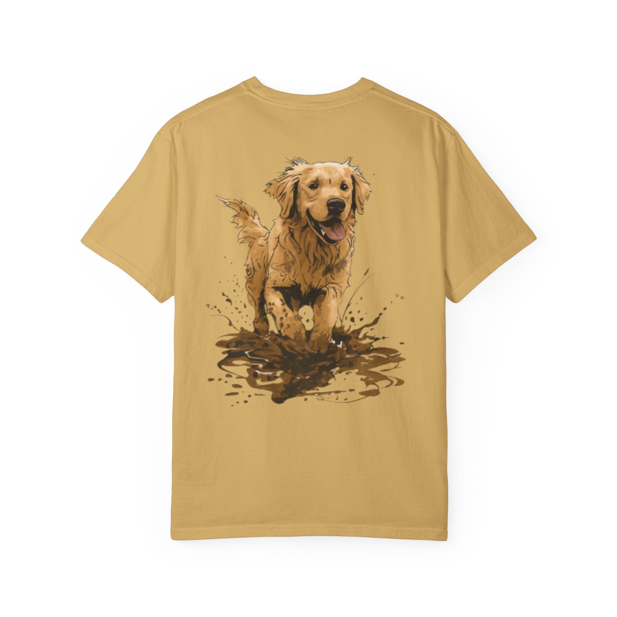 Golden Retriever Mud Splatter T-shirt