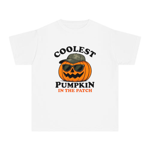 Coolest Pumpkin Youth Midweight Tee | Fun Halloween T-Shirt, Kids Costume, Fall Celebration Wear, Trick or Treat Shirt, Pumpkin Patch [...]