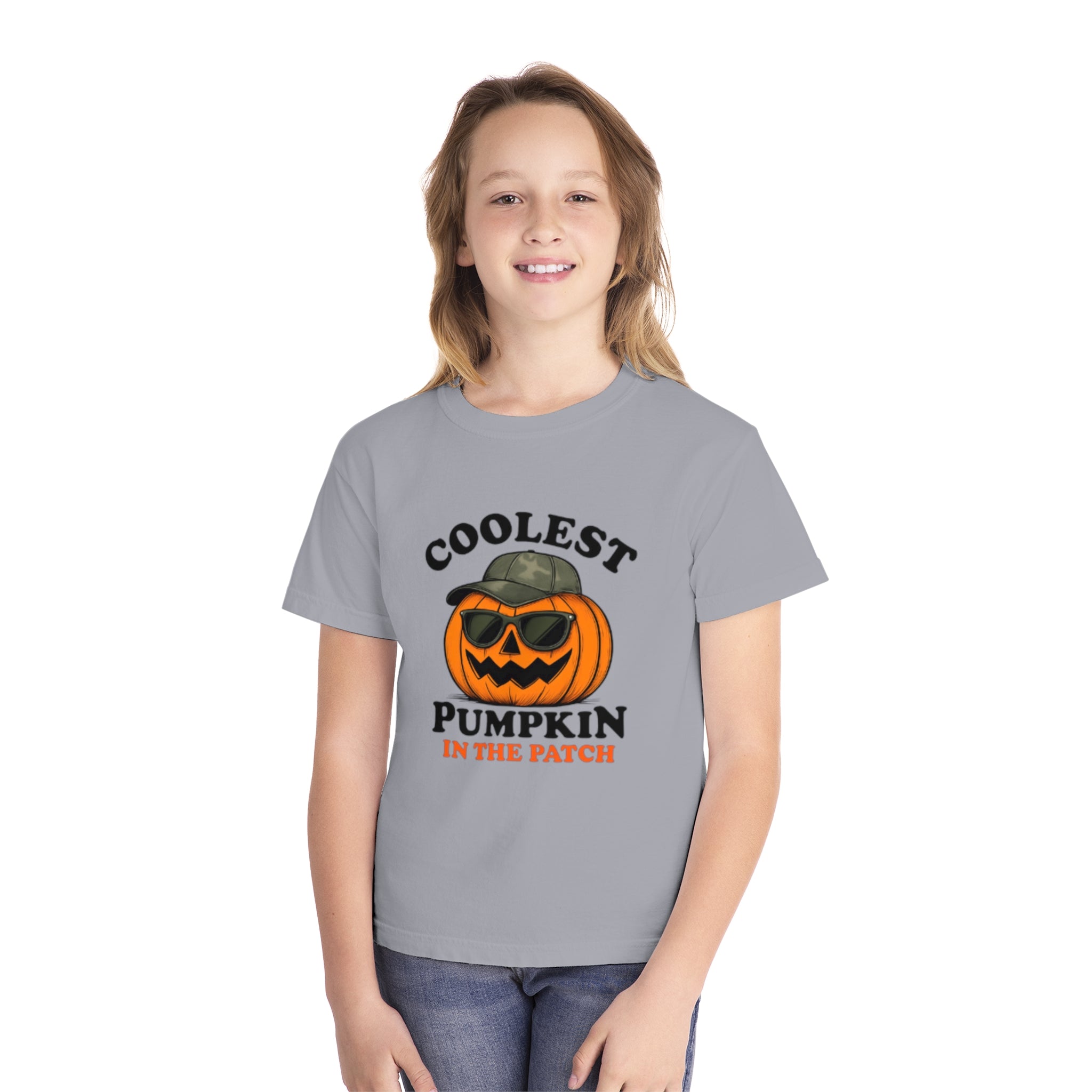 Coolest Pumpkin Youth Midweight Tee | Fun Halloween T-Shirt, Kids Costume, Fall Celebration Wear, Trick or Treat Shirt, Pumpkin Patch [...]