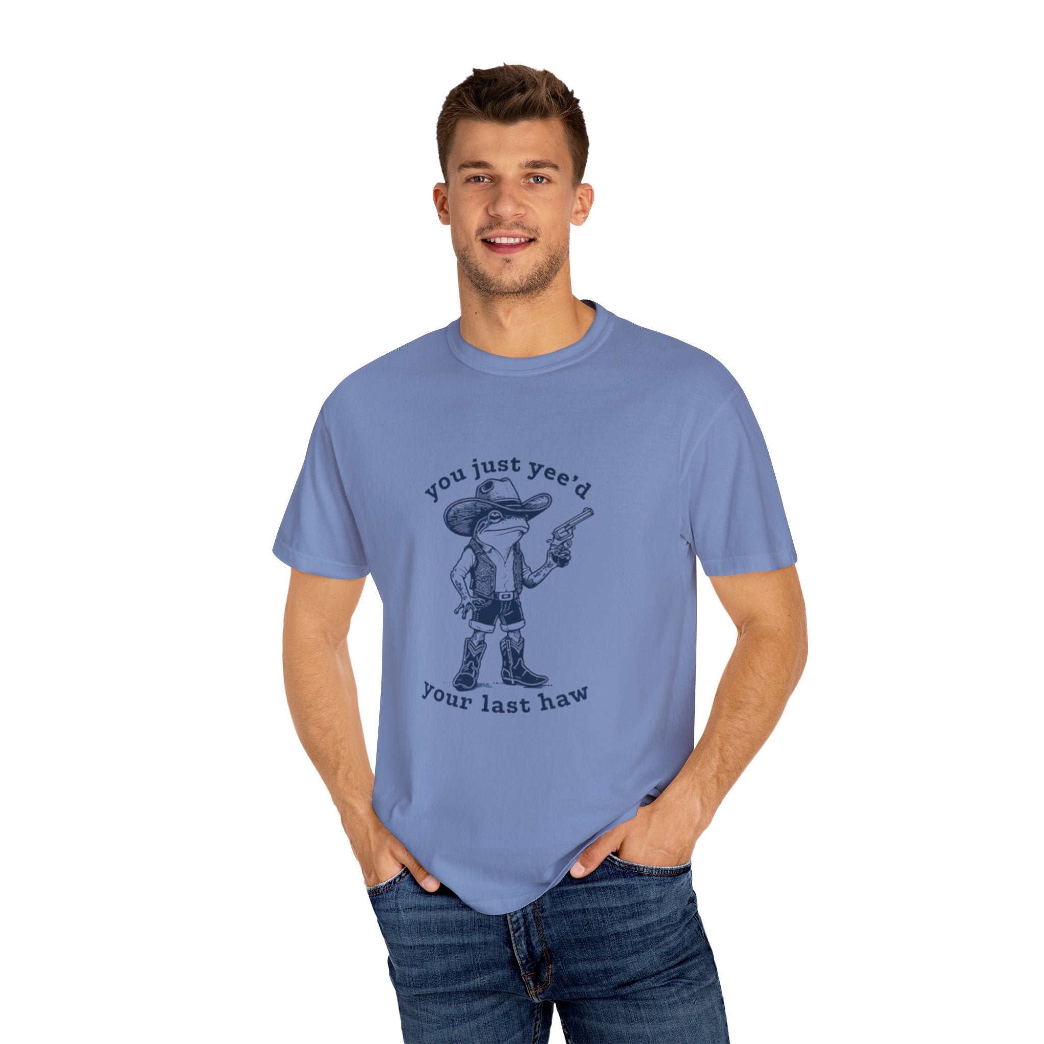 Funny Graphic T-Shirt, casual wear, gifts for friends, western humor tee, unique camping shirt, cowboy culture apparel