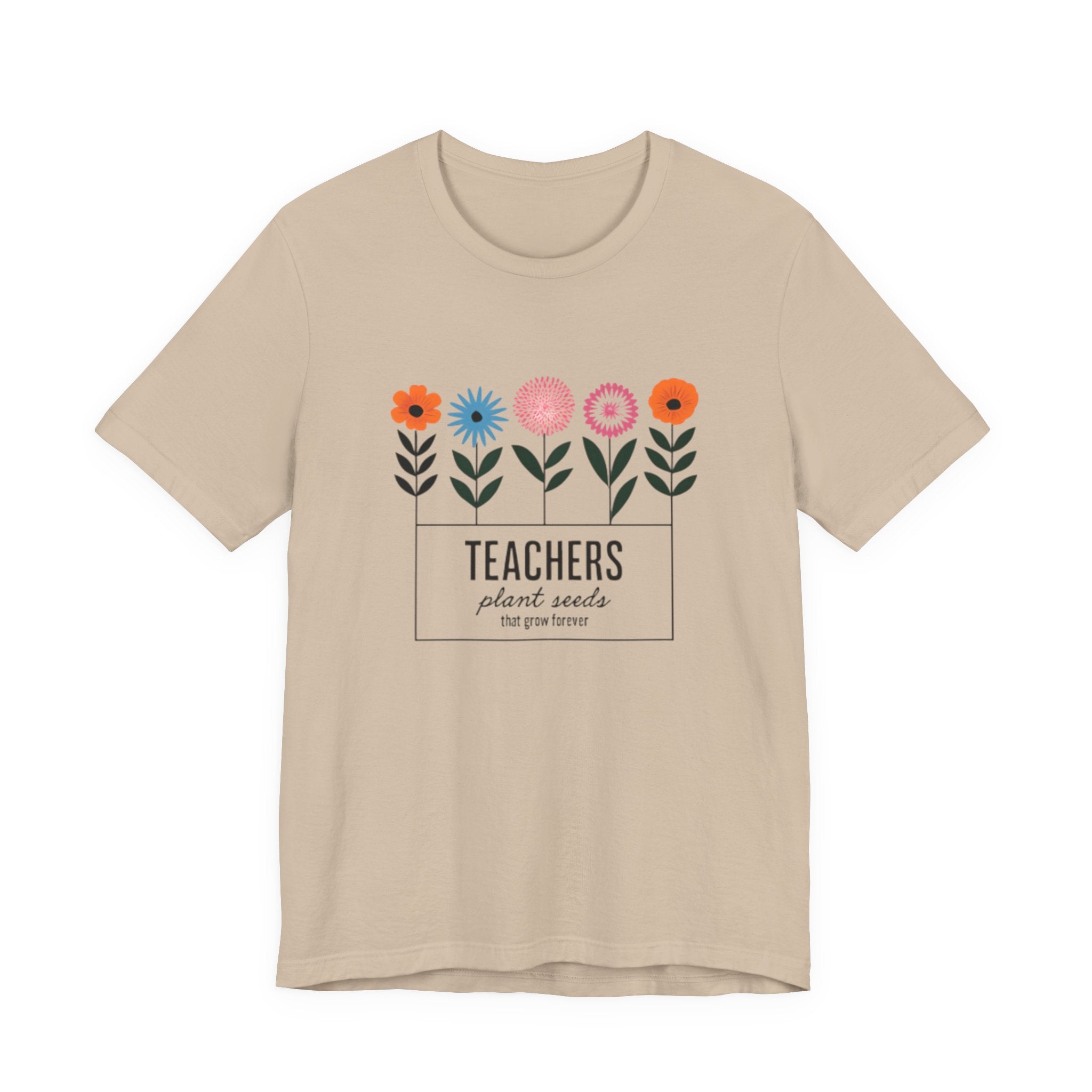 Teachers Plant Seeds Floral Tee - Perfect Gift for Educators, Teacher Appreciation, Spring and Summer Vibes, Cute Teacher Shirt, [...]