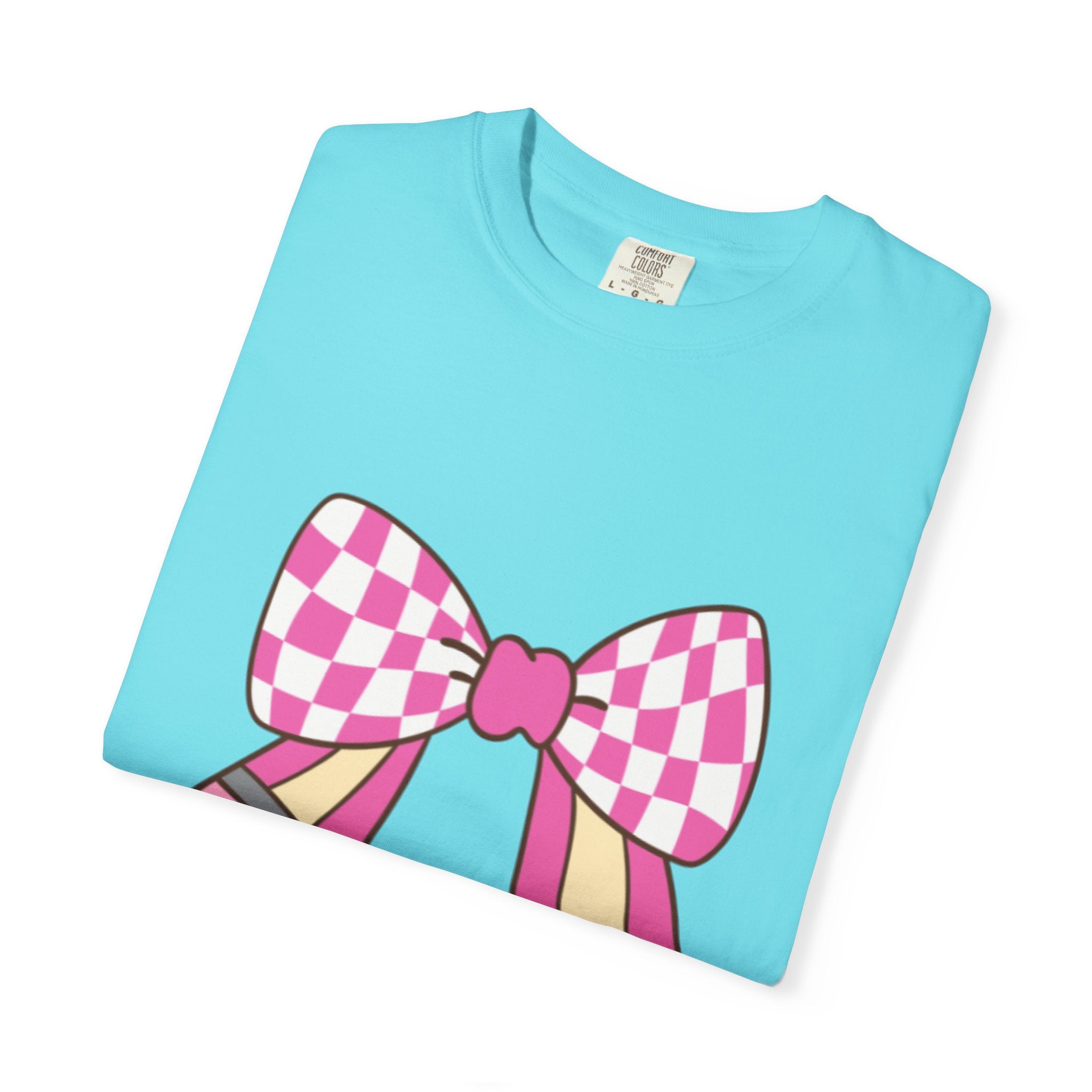 Cute Bow Graphic Unisex T-Shirt, Trendy Casual Tee for teachers, back to school, Unique Style