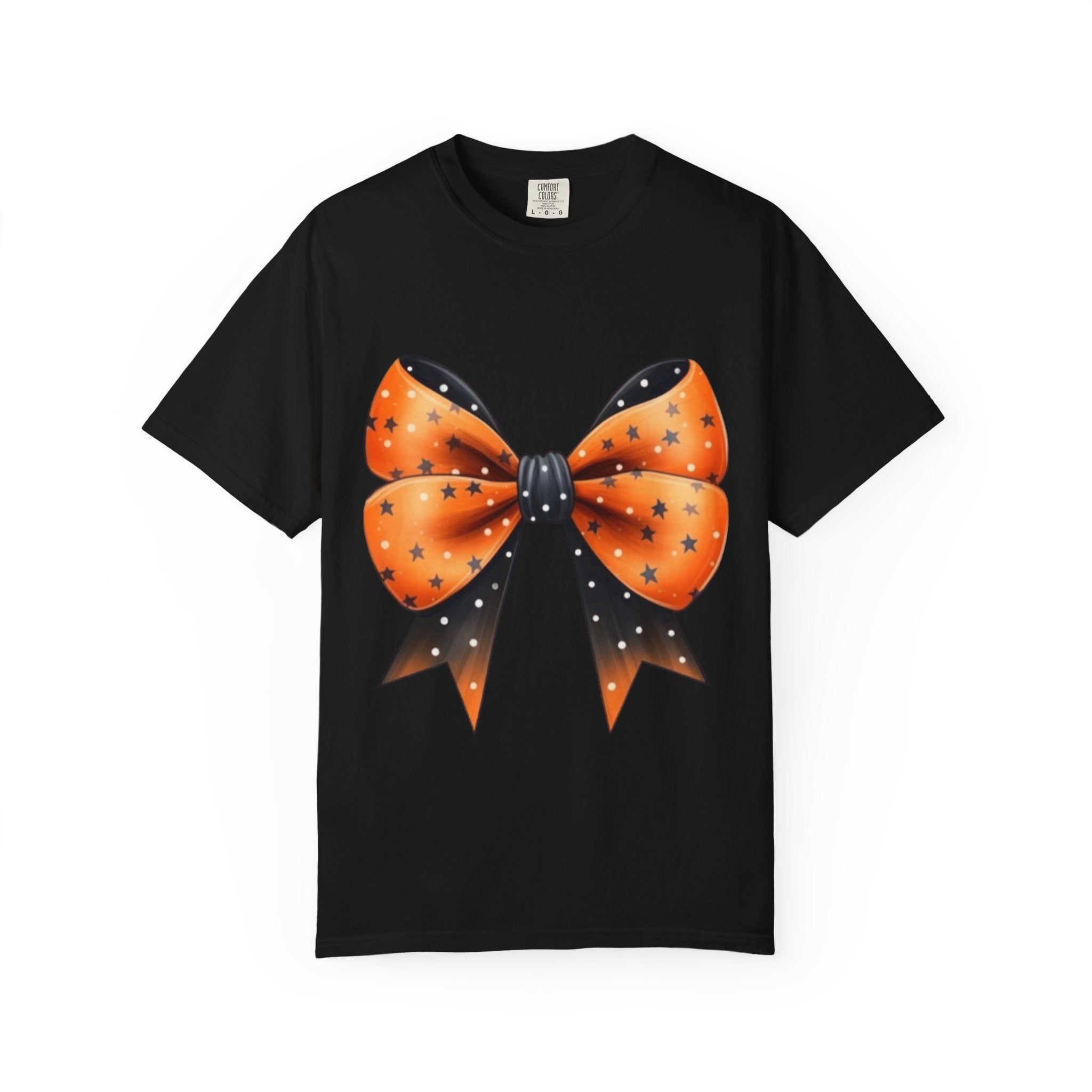 Halloween Bow Unisex T-Shirt, Spooky Season Tee, Festive Apparel, Fall Celebration Shirt, Cute Halloween Gift