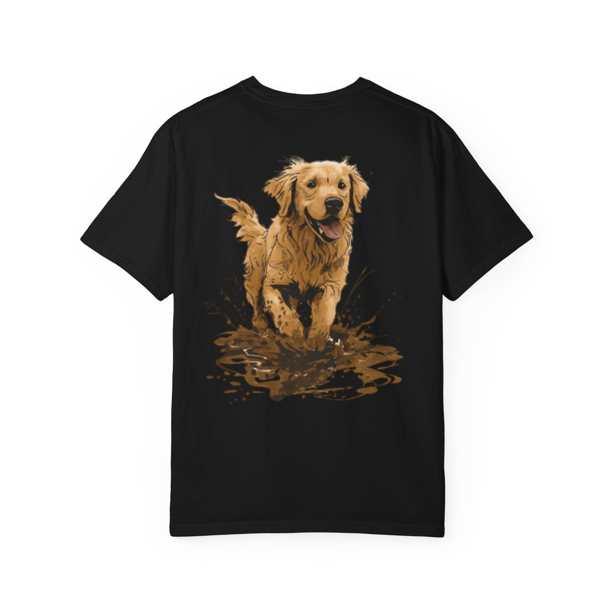 Golden Retriever Mud Splatter T-shirt