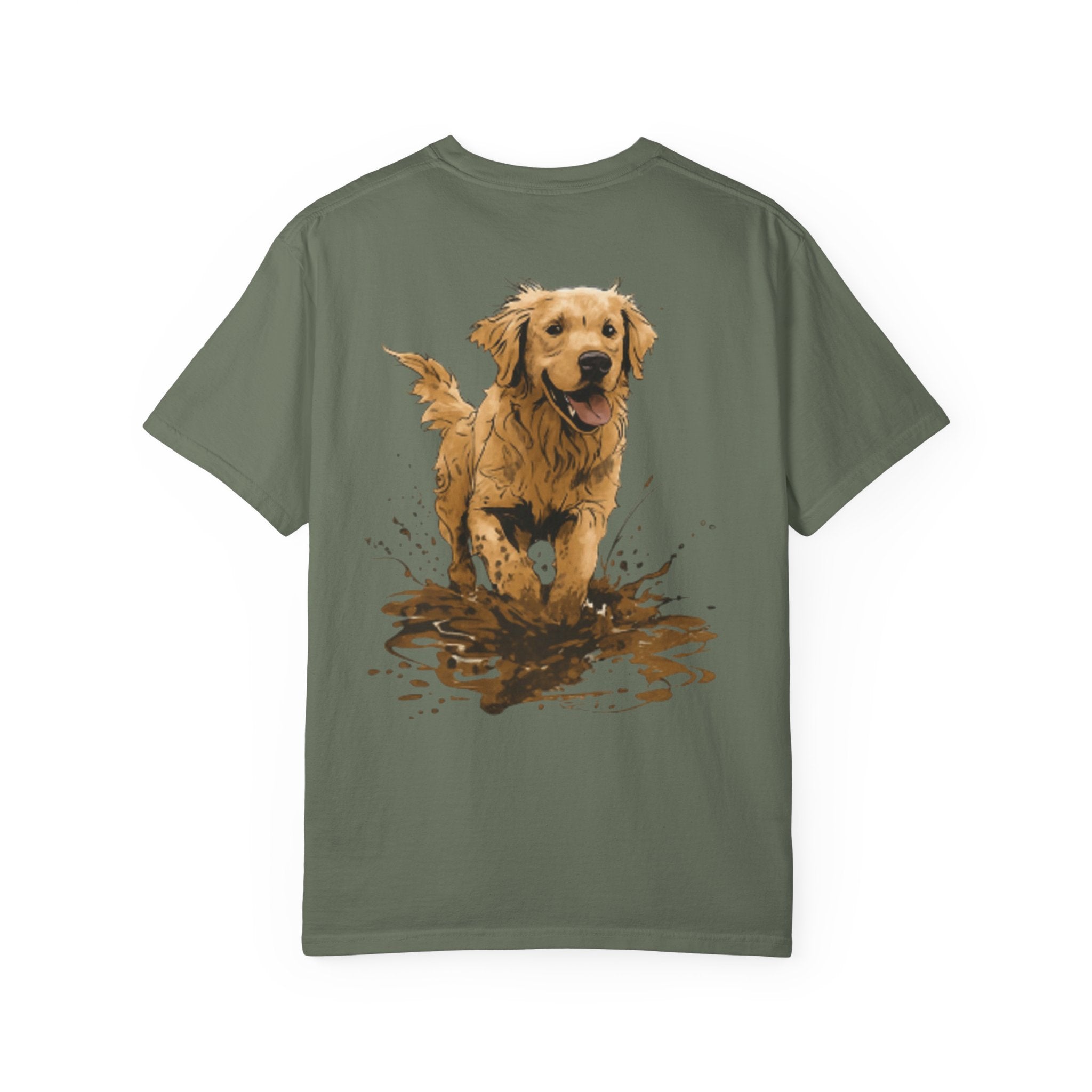Golden Retriever Mud Splatter T-shirt
