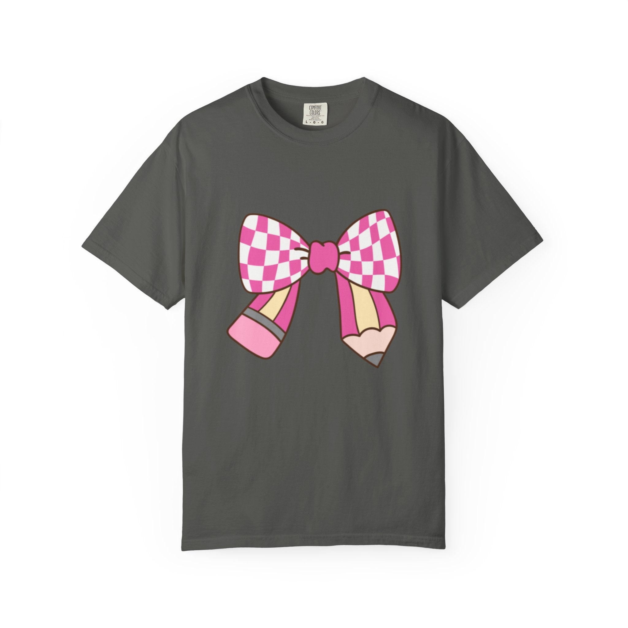 Cute Bow Graphic Unisex T-Shirt, Trendy Casual Tee for teachers, back to school, Unique Style