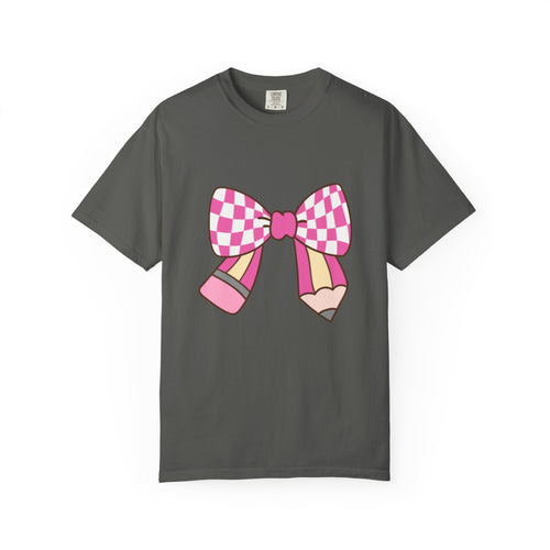 Cute Bow Graphic Unisex T-Shirt, Trendy Casual Tee for teachers, back to school, Unique Style