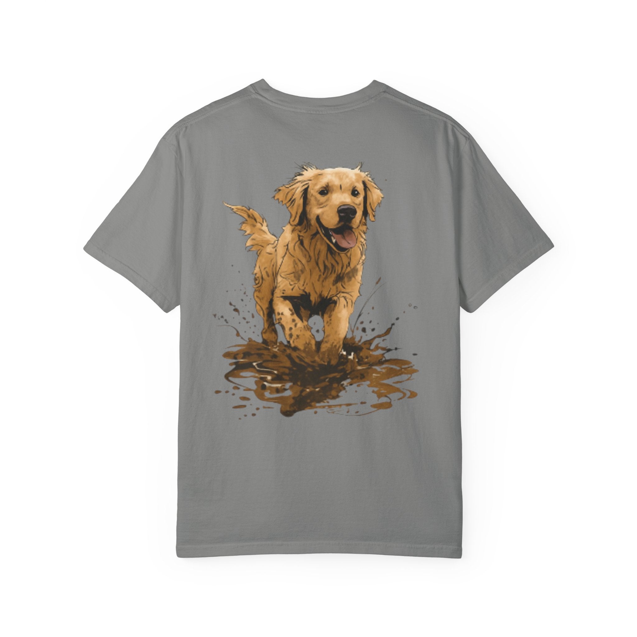 Golden Retriever Mud Splatter T-shirt