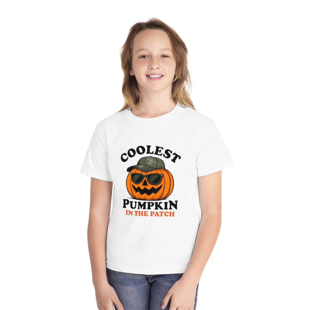 Coolest Pumpkin Youth Midweight Tee | Fun Halloween T-Shirt, Kids Costume, Fall Celebration Wear, Trick or Treat Shirt, Pumpkin Patch [...]