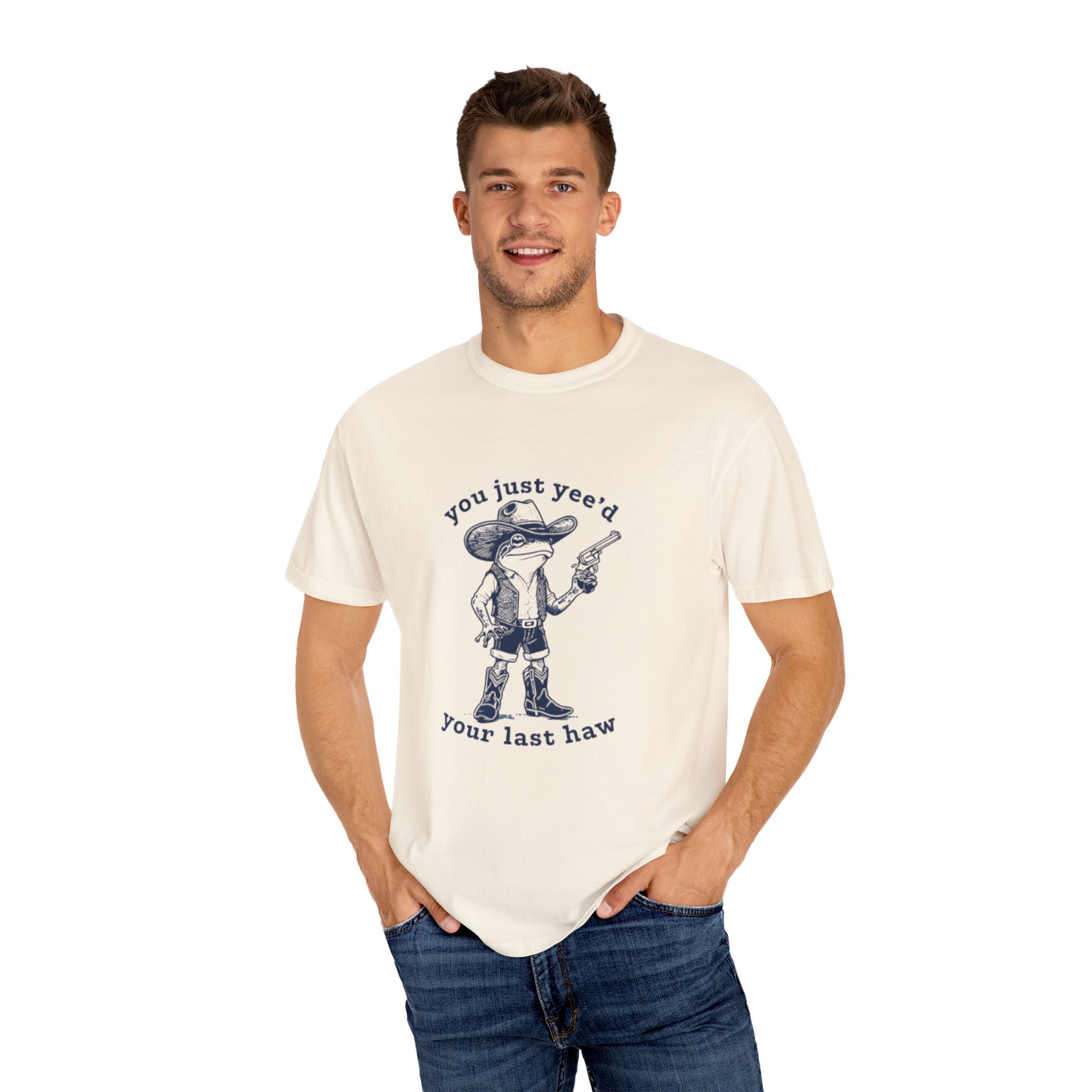 Funny Graphic T-Shirt, casual wear, gifts for friends, western humor tee, unique camping shirt, cowboy culture apparel