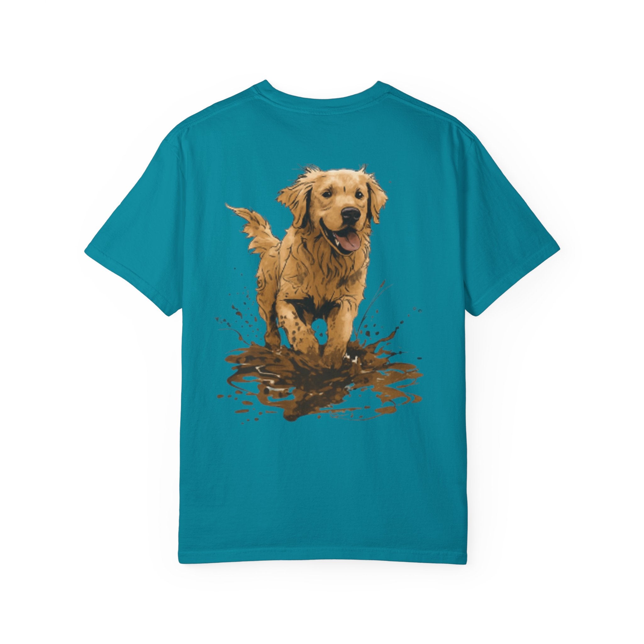 Golden Retriever Mud Splatter T-shirt