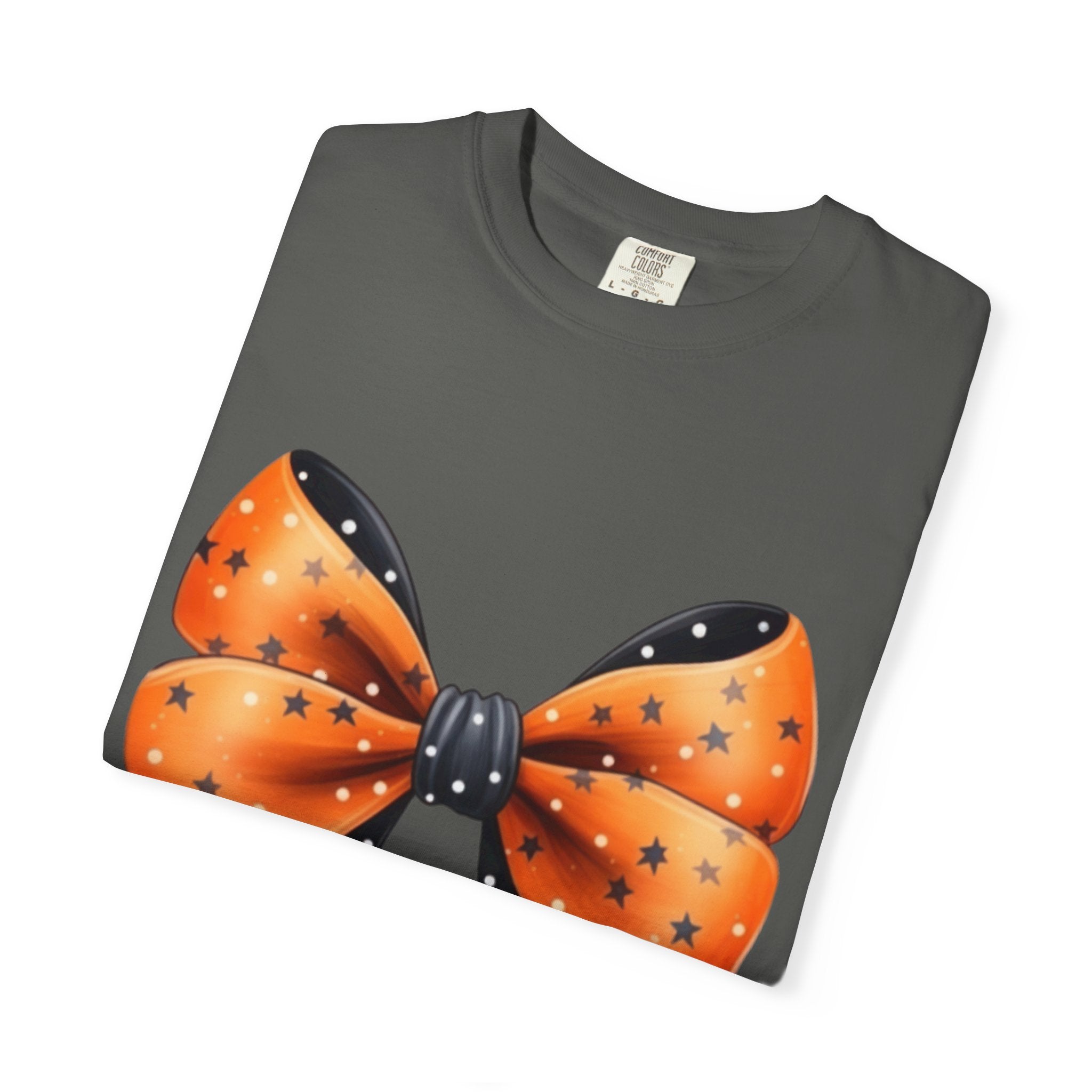 Halloween Bow Unisex T-Shirt, Spooky Season Tee, Festive Apparel, Fall Celebration Shirt, Cute Halloween Gift
