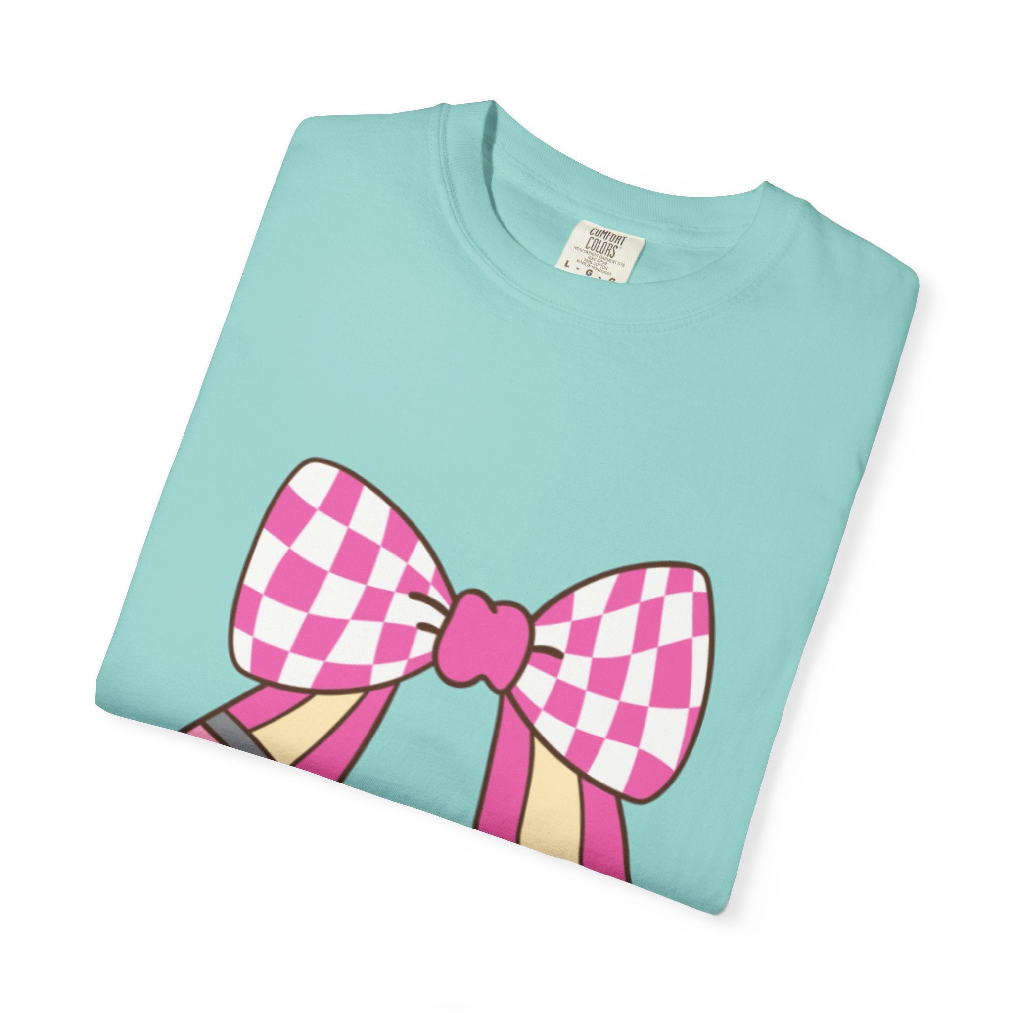 Cute Bow Graphic Unisex T-Shirt, Trendy Casual Tee for teachers, back to school, Unique Style