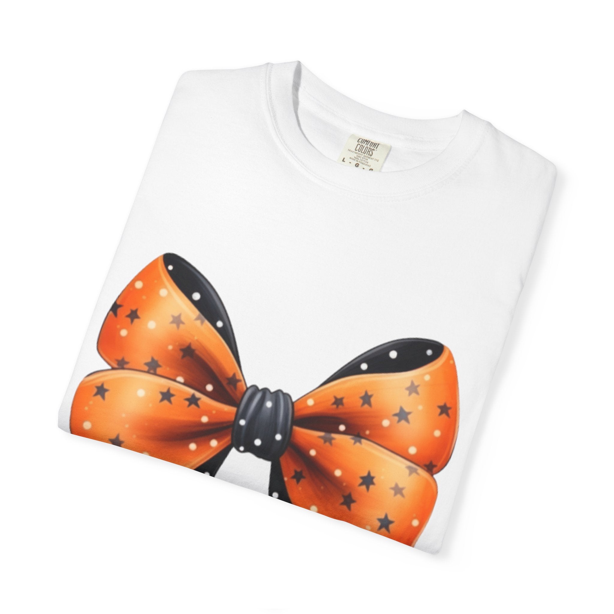 Halloween Bow Unisex T-Shirt, Spooky Season Tee, Festive Apparel, Fall Celebration Shirt, Cute Halloween Gift
