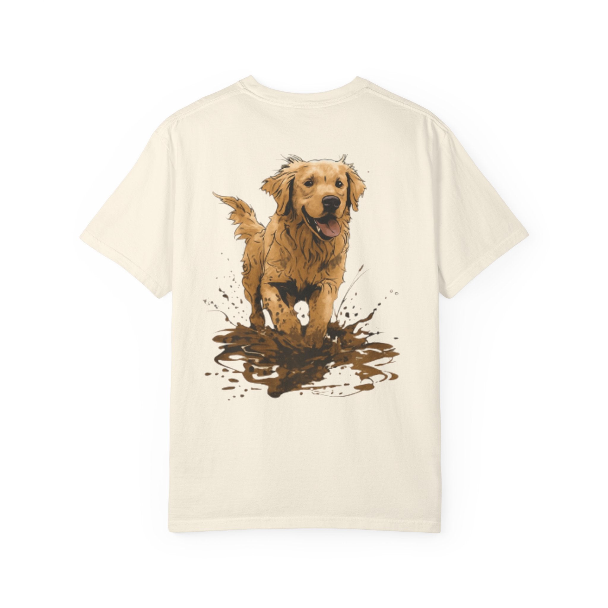 Golden Retriever Mud Splatter T-shirt