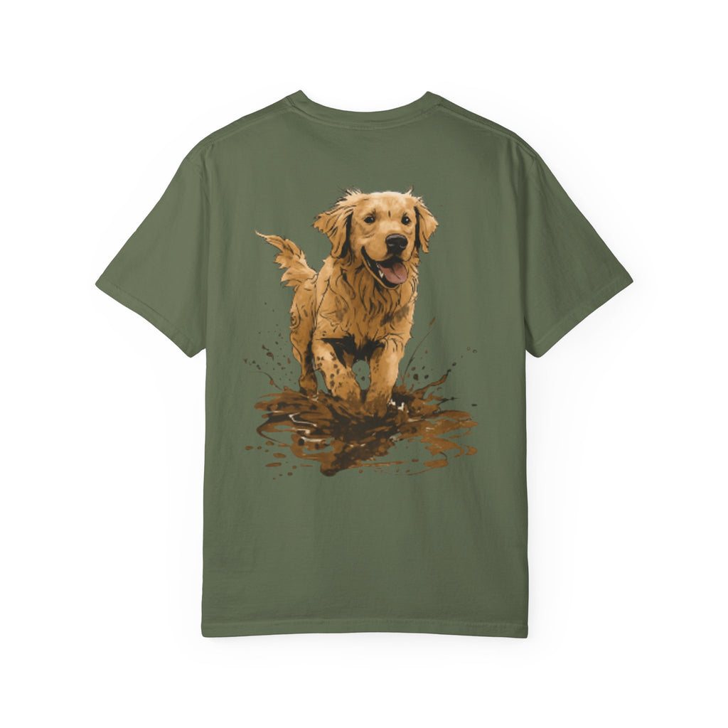 Golden Retriever Mud Splatter T-shirt