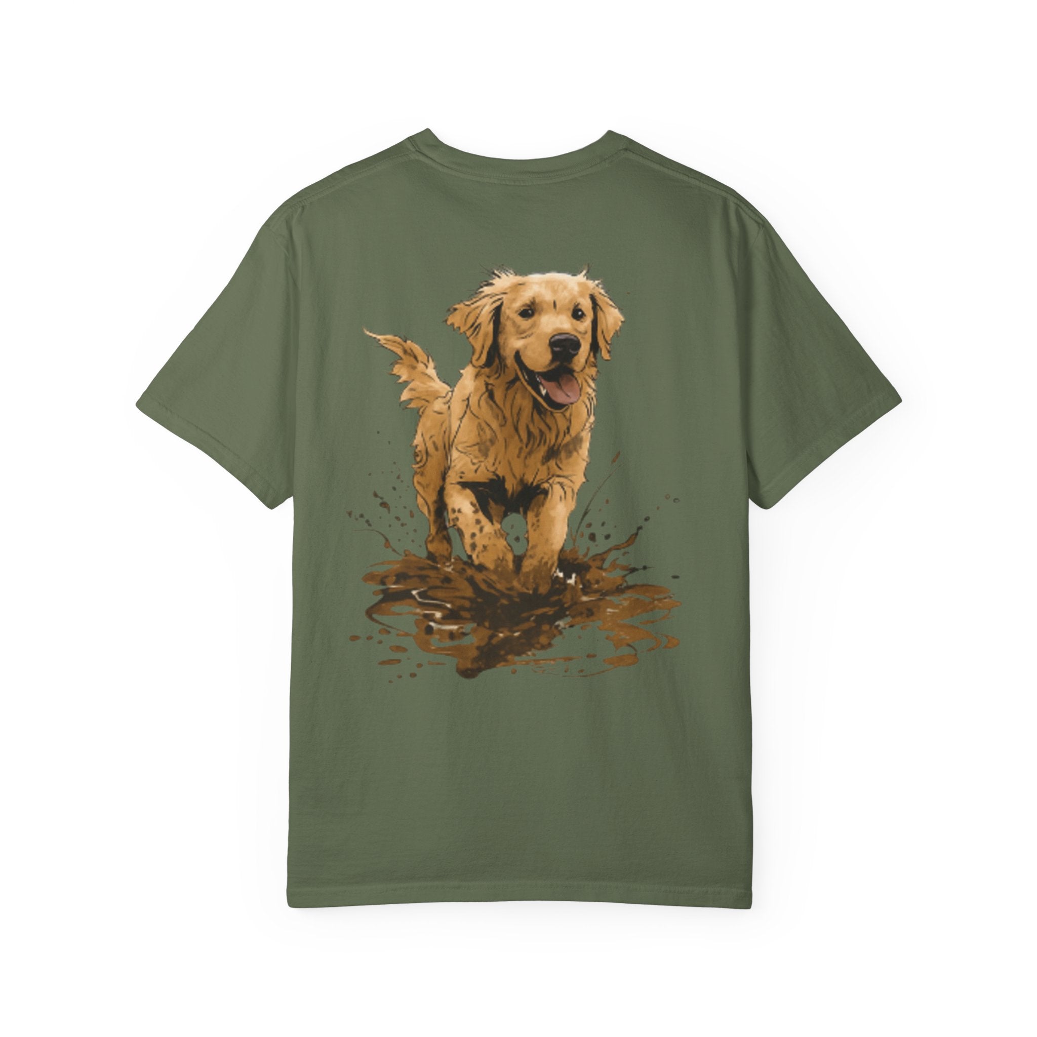 Golden Retriever Mud Splatter T-shirt