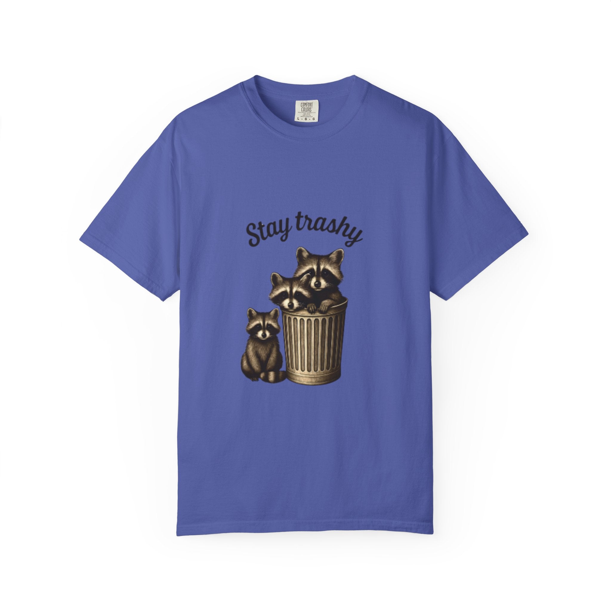 Stay Trashy Unisex T-Shirt, Funny Graphic Tee, Eco-Friendly Fashion, Gift for Raccoon Lovers, Casual Wear, Humor Shirt
