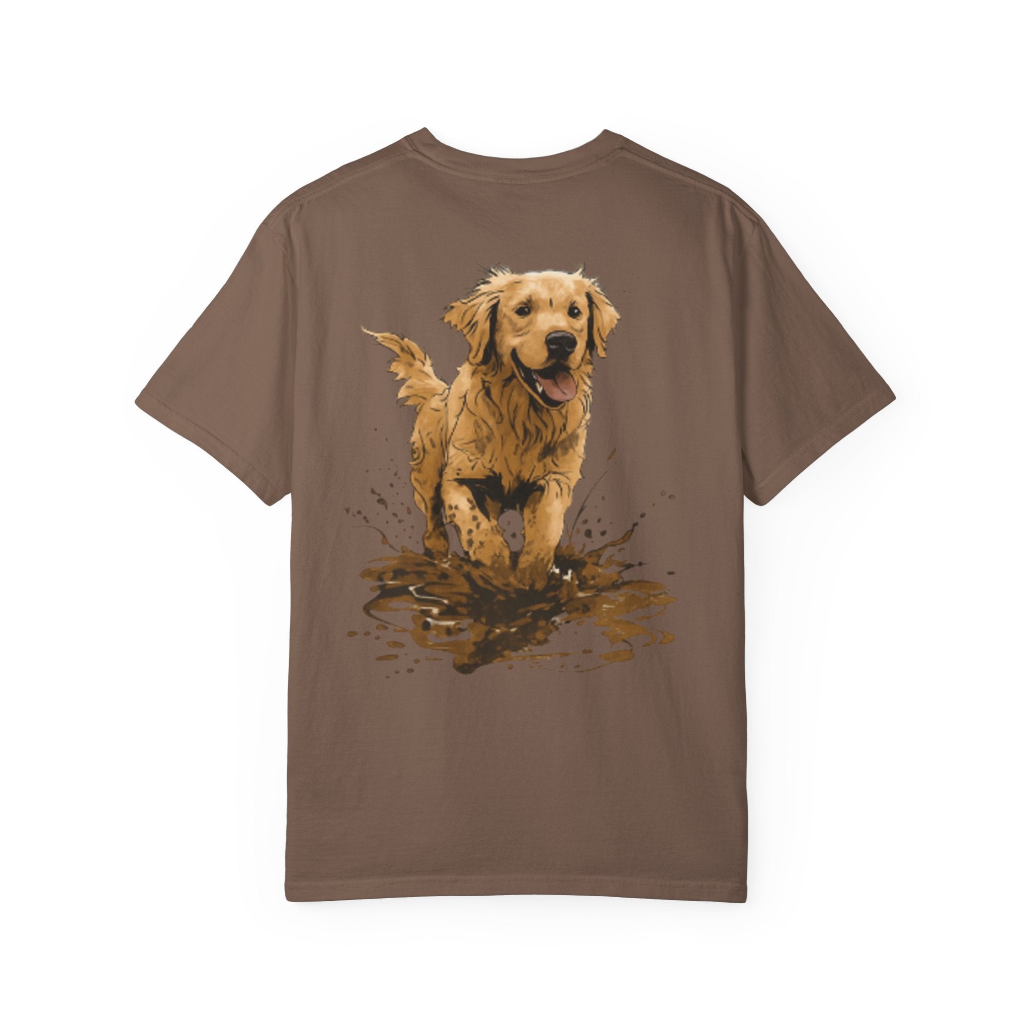 Golden Retriever Mud Splatter T-shirt