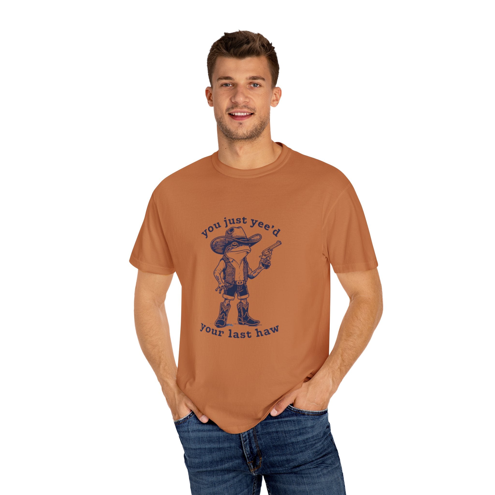 Funny Graphic T-Shirt, casual wear, gifts for friends, western humor tee, unique camping shirt, cowboy culture apparel