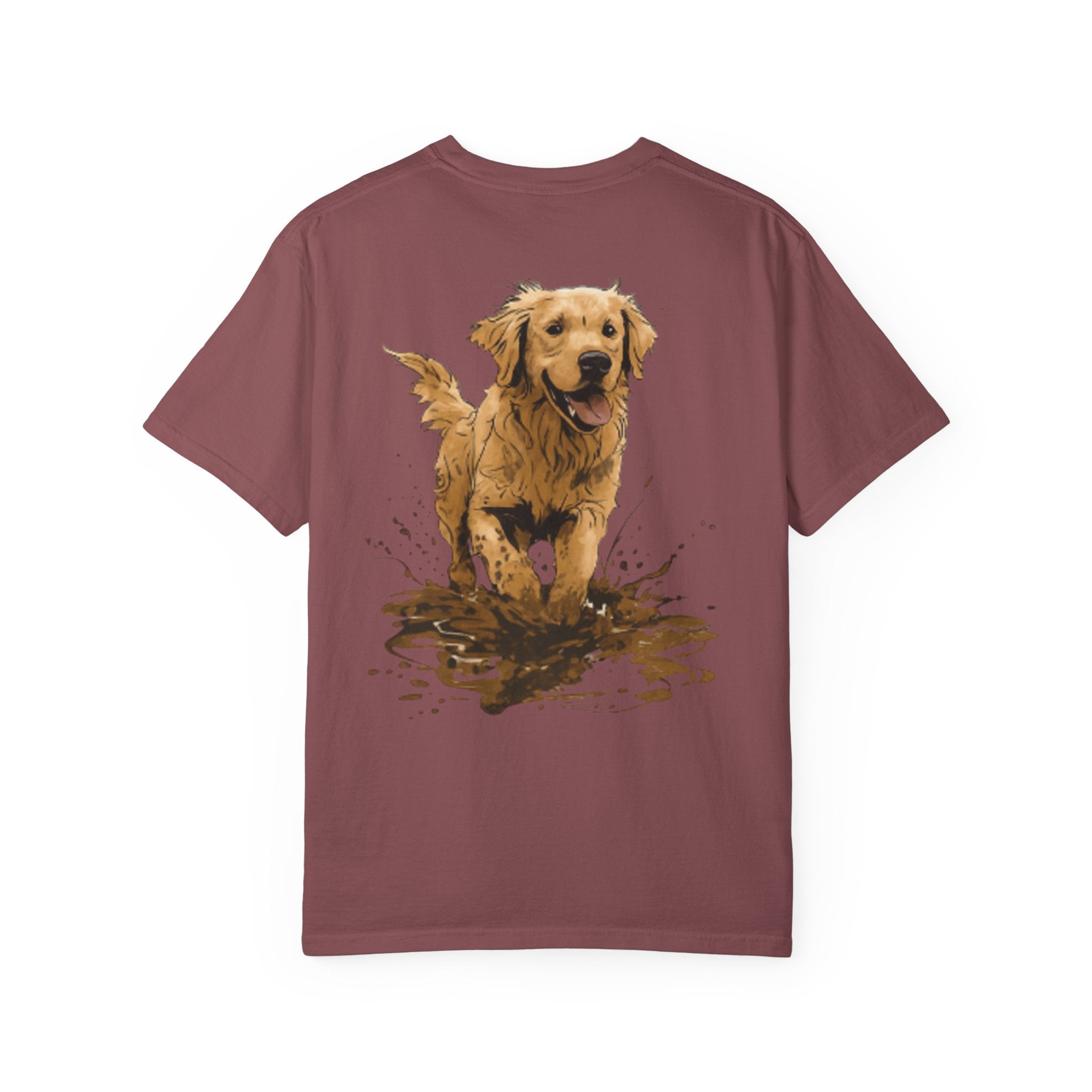 Golden Retriever Mud Splatter T-shirt
