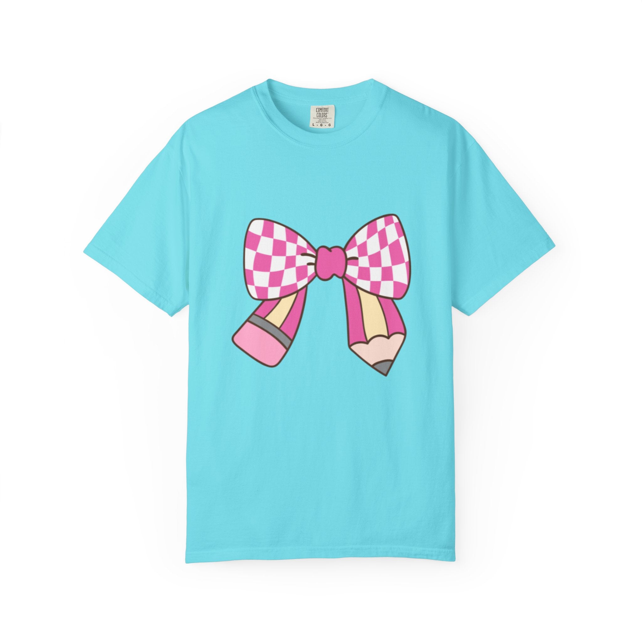 Cute Bow Graphic Unisex T-Shirt, Trendy Casual Tee for teachers, back to school, Unique Style