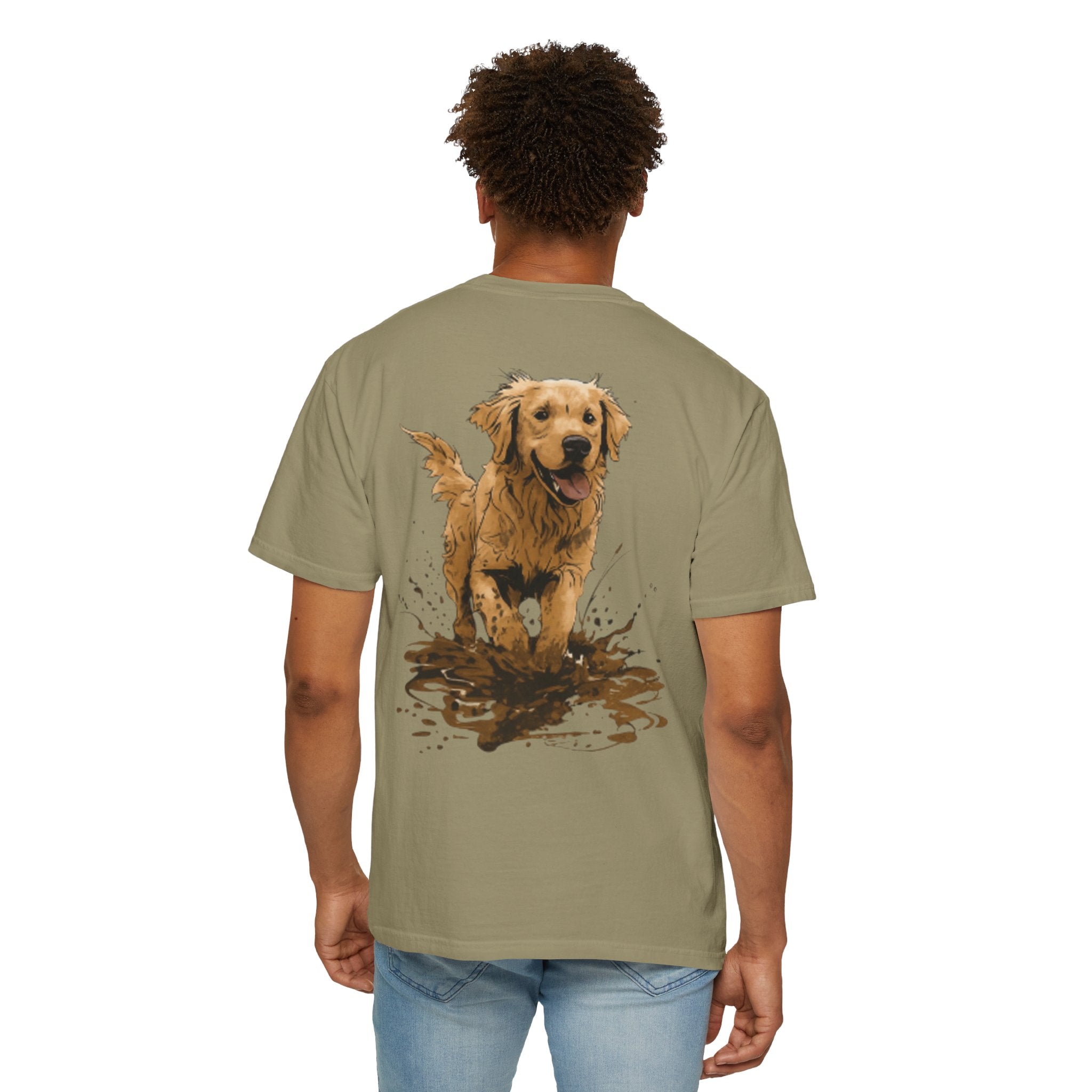Golden Retriever Mud Splatter T-shirt