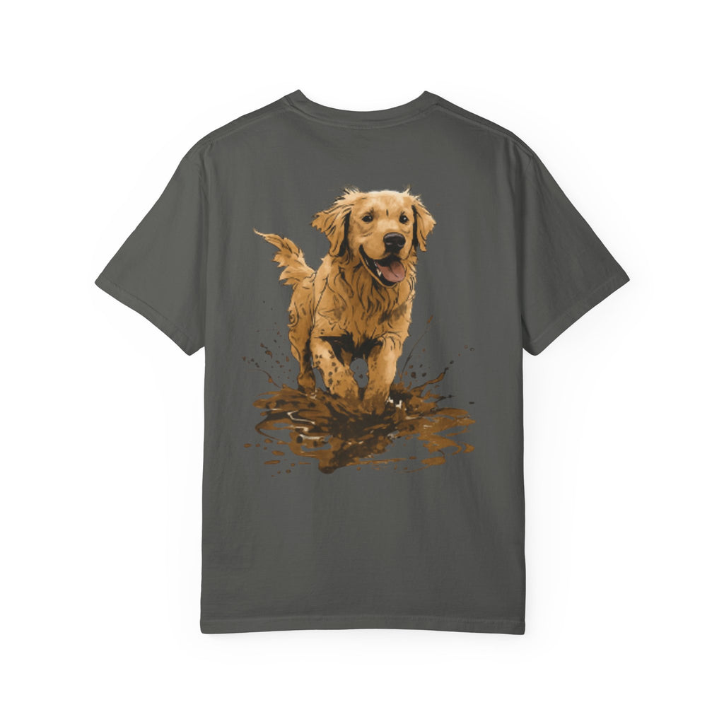 Golden Retriever Mud Splatter T-shirt