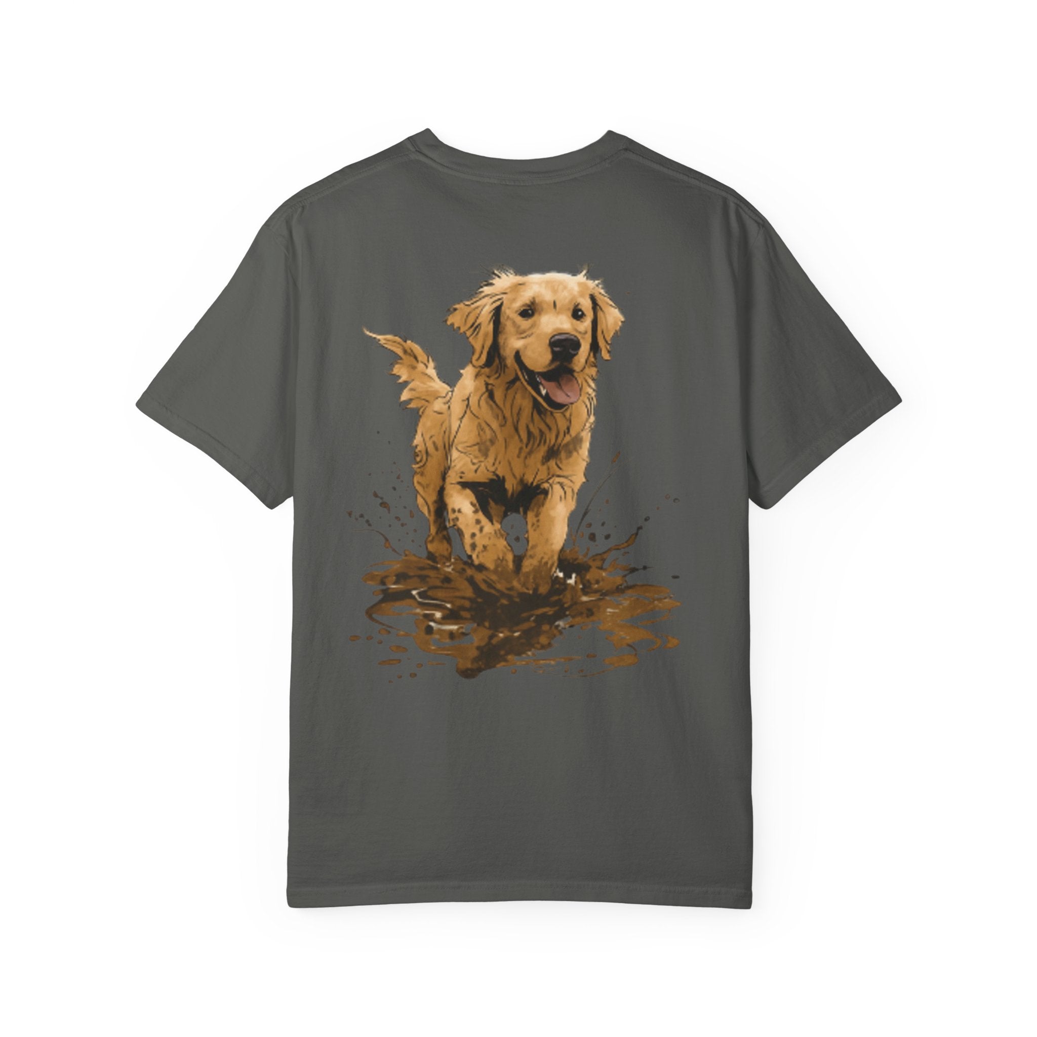 Golden Retriever Mud Splatter T-shirt