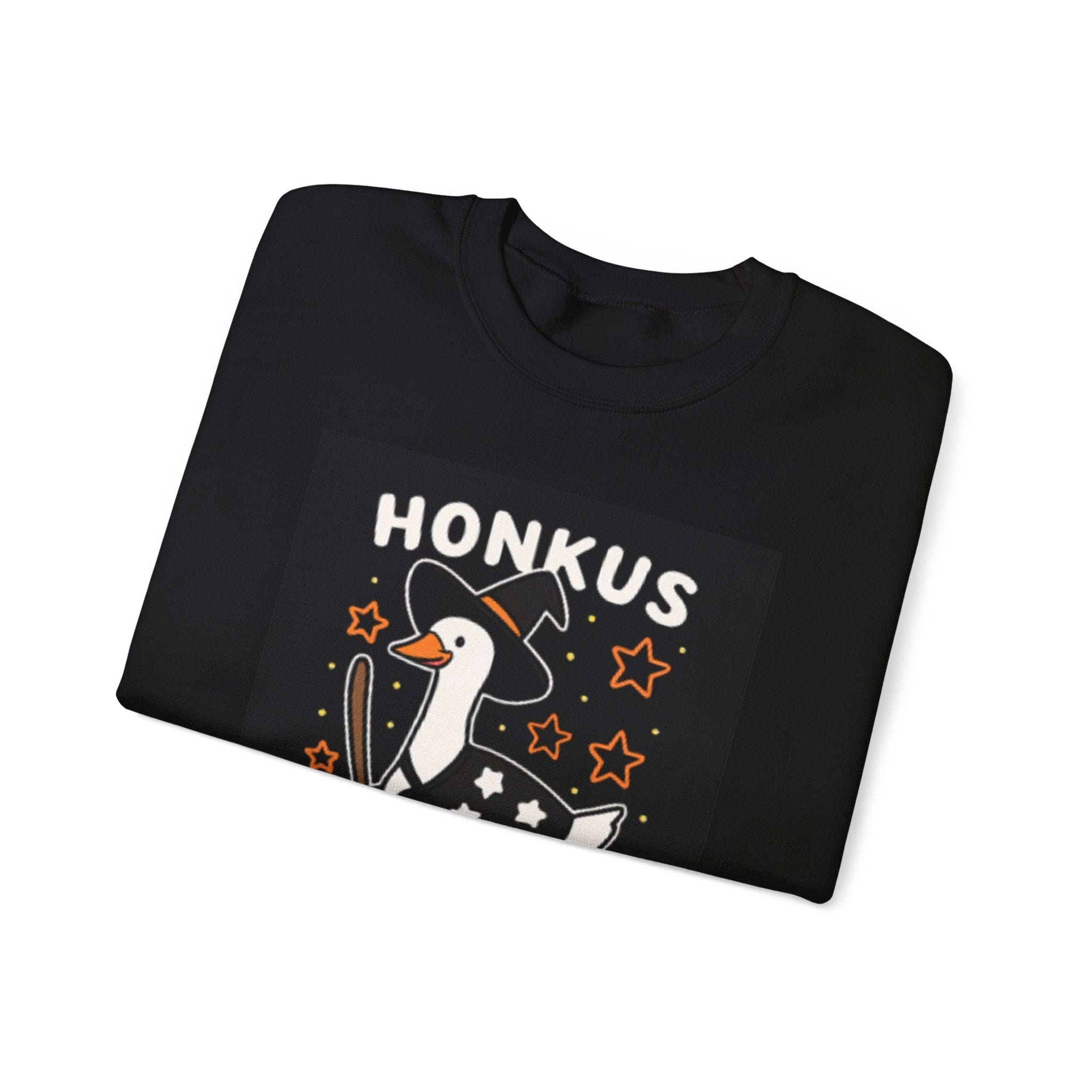Whimsical Goose Sweatshirt - Honkus Ponkus, Funny Unisex Crewneck, Halloween Apparel, Gift for Animal Lovers, Cozy Fall Fashion