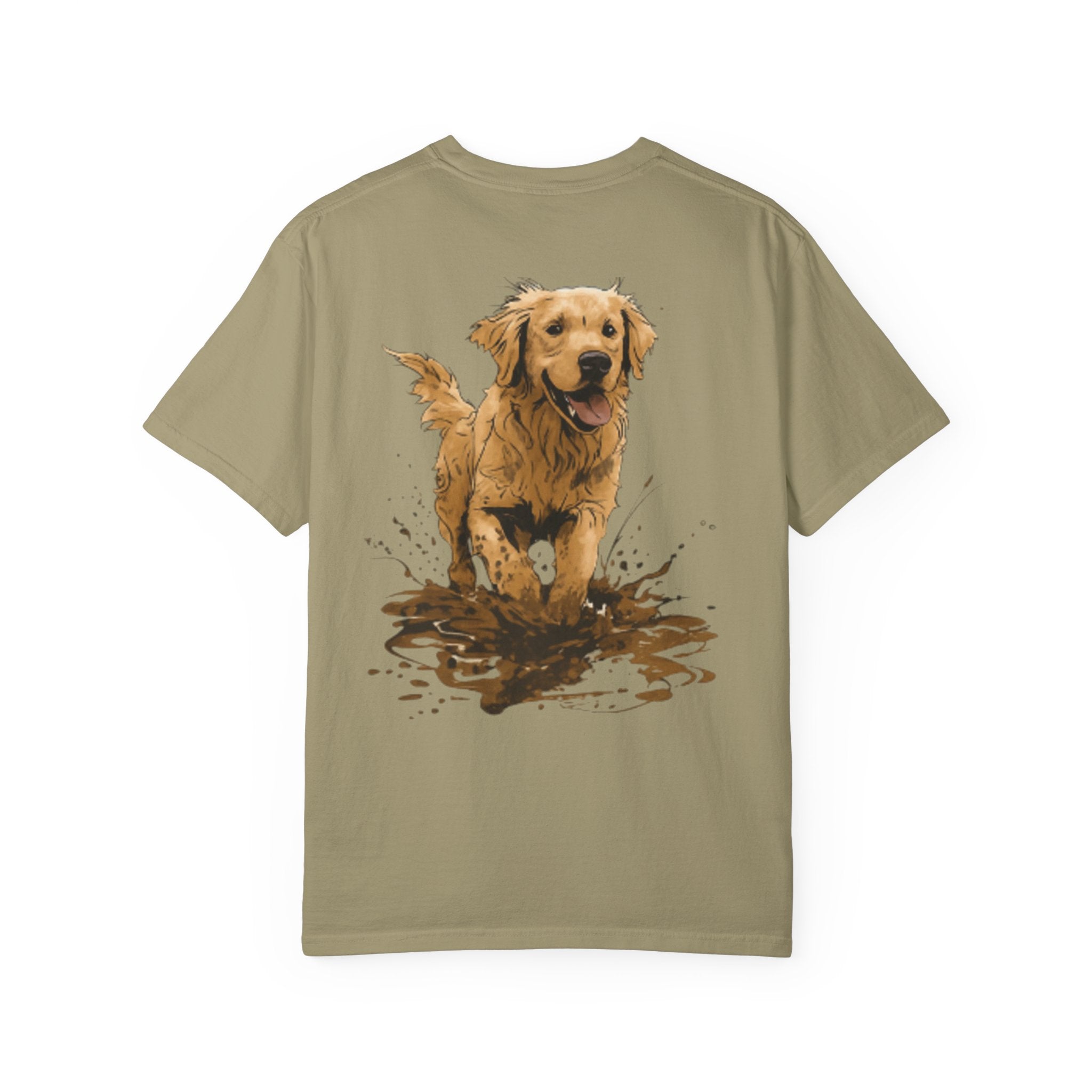 Golden Retriever Mud Splatter T-shirt