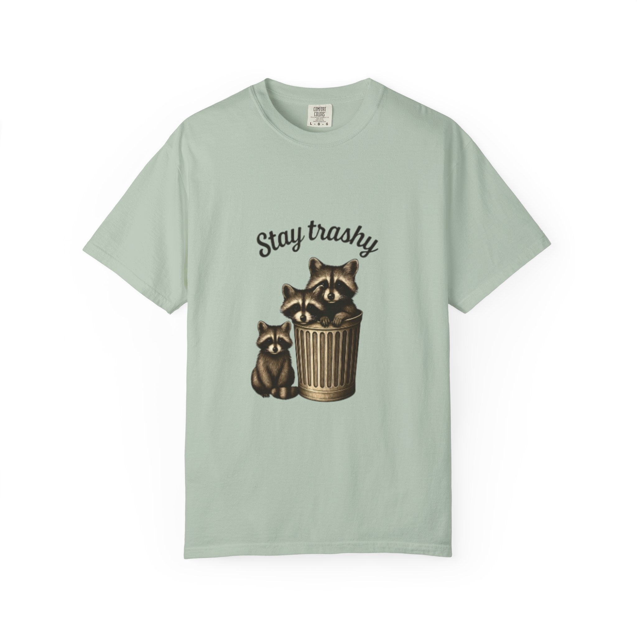 Stay Trashy Unisex T-Shirt, Funny Graphic Tee, Eco-Friendly Fashion, Gift for Raccoon Lovers, Casual Wear, Humor Shirt