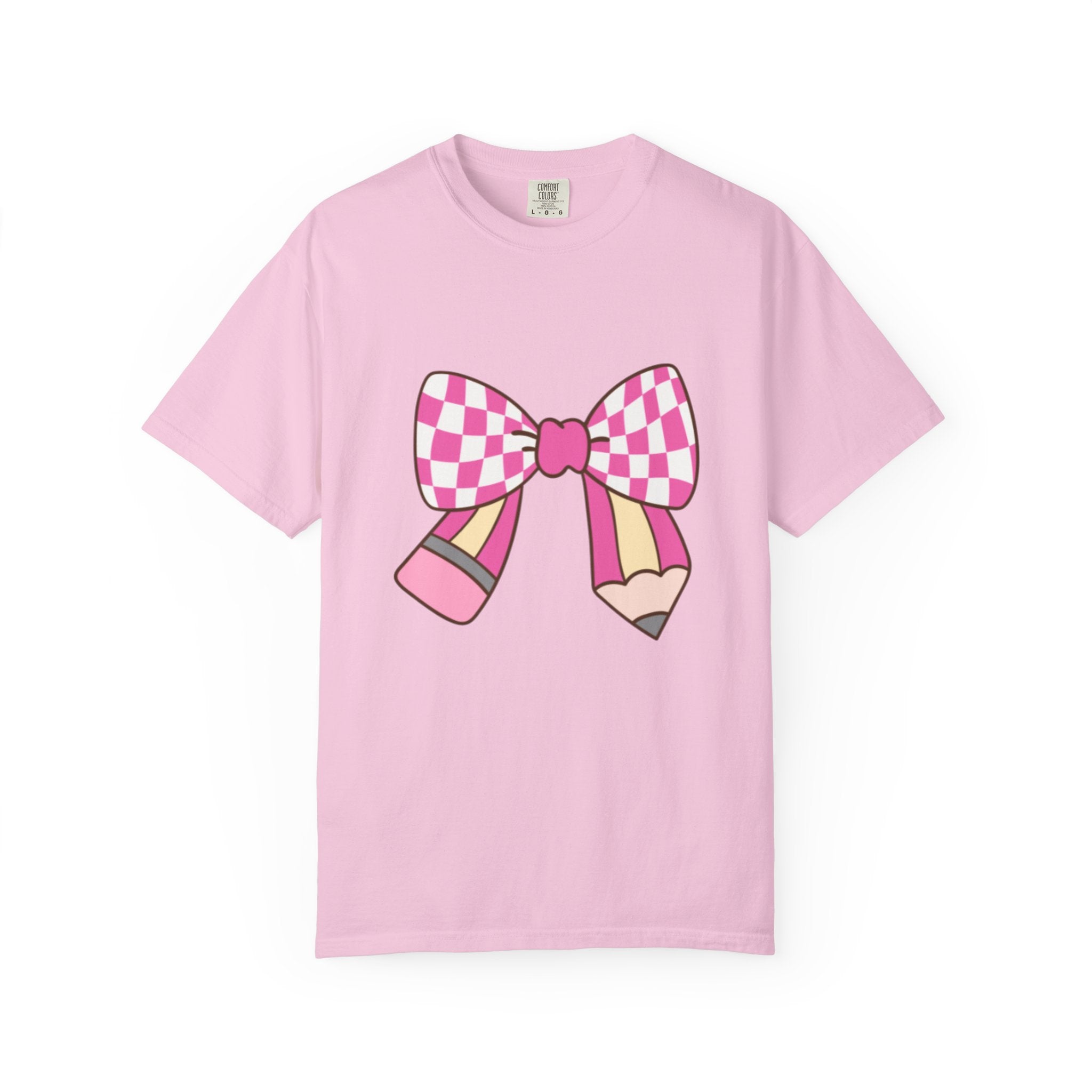 Cute Bow Graphic Unisex T-Shirt, Trendy Casual Tee for teachers, back to school, Unique Style