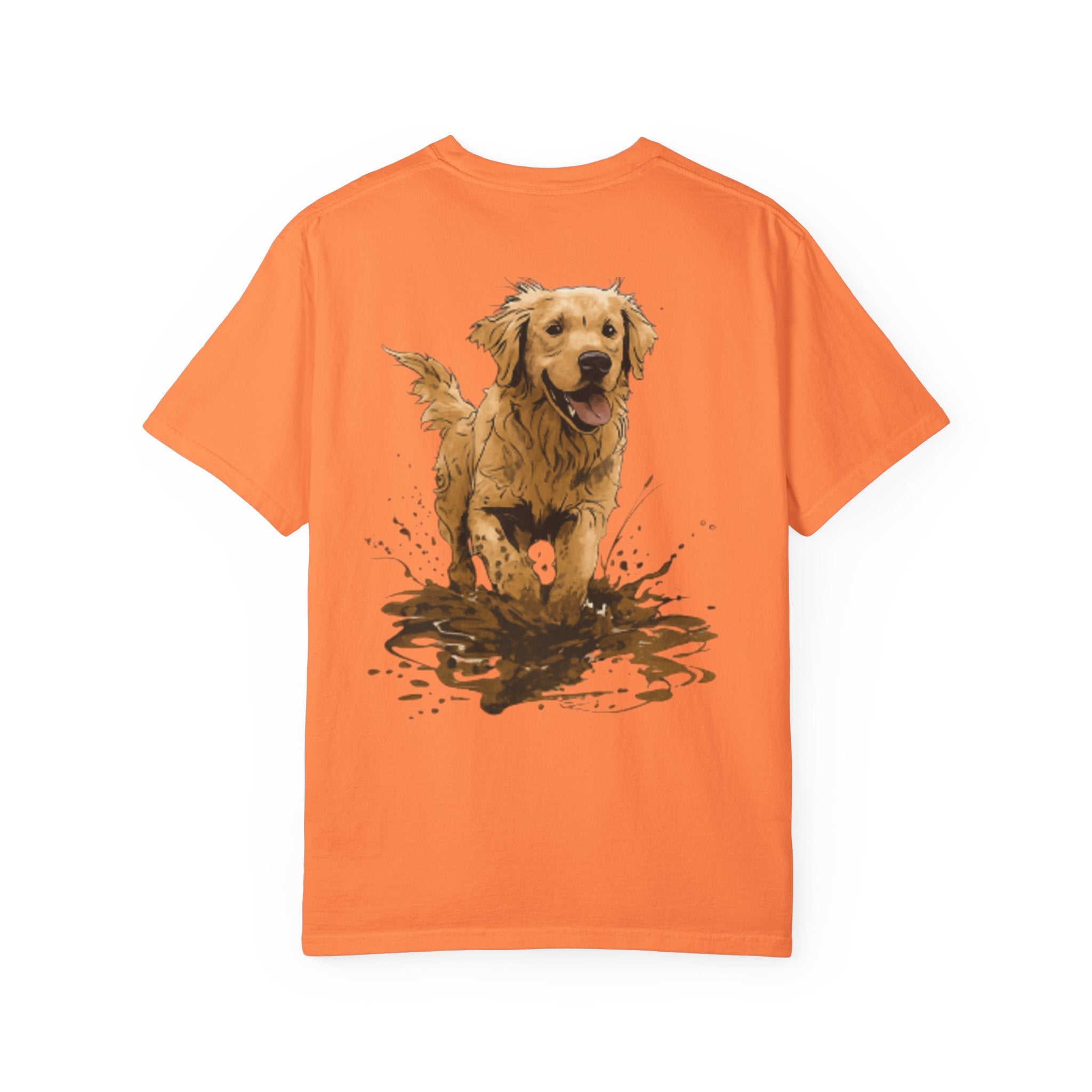 Golden Retriever Mud Splatter T-shirt