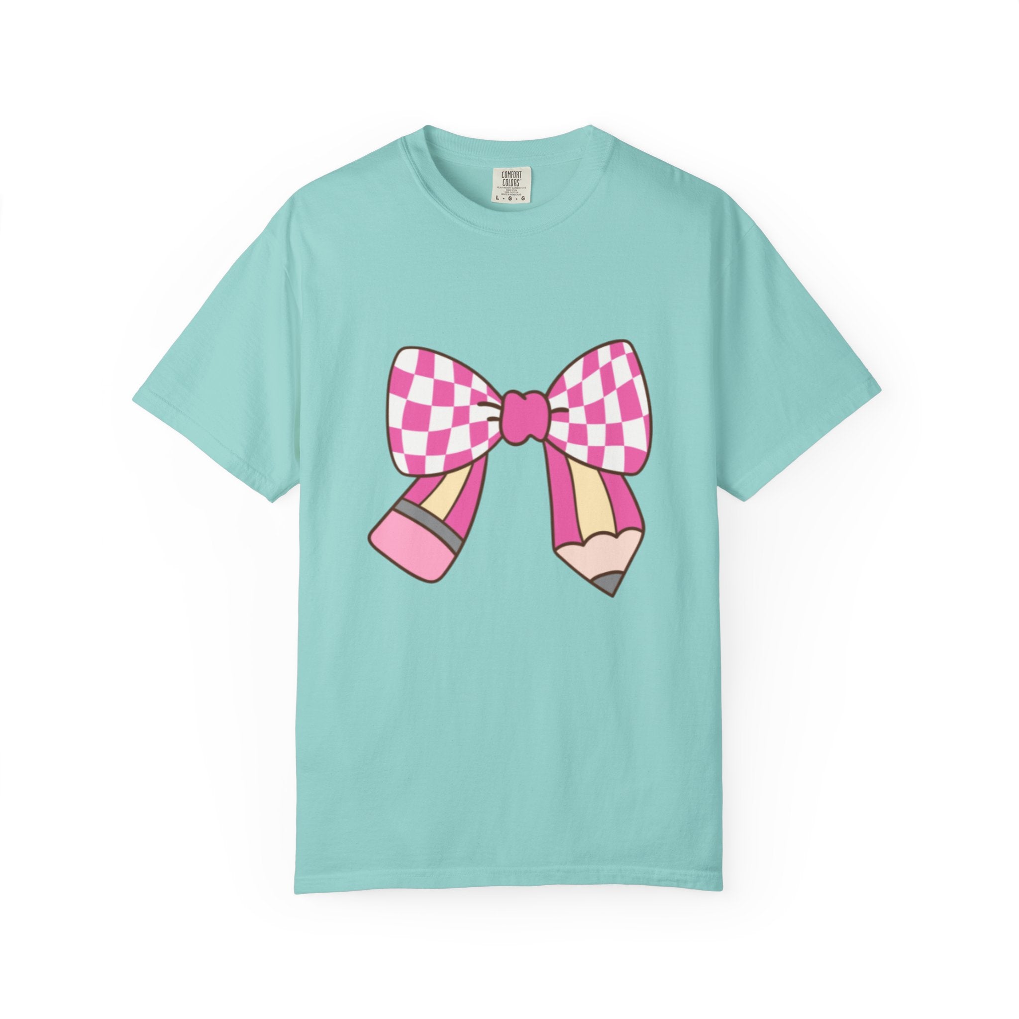 Cute Bow Graphic Unisex T-Shirt, Trendy Casual Tee for teachers, back to school, Unique Style