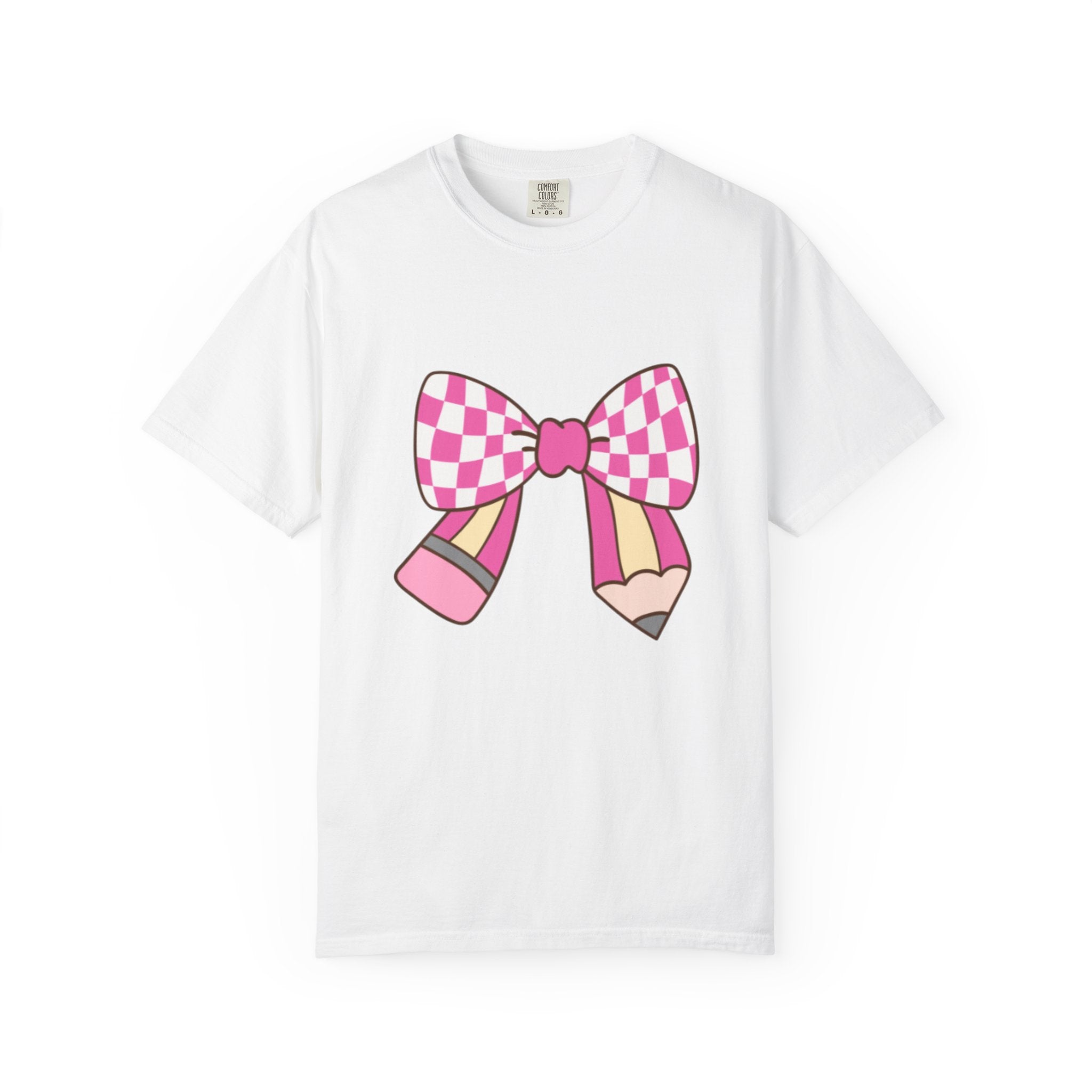 Cute Bow Graphic Unisex T-Shirt, Trendy Casual Tee for teachers, back to school, Unique Style