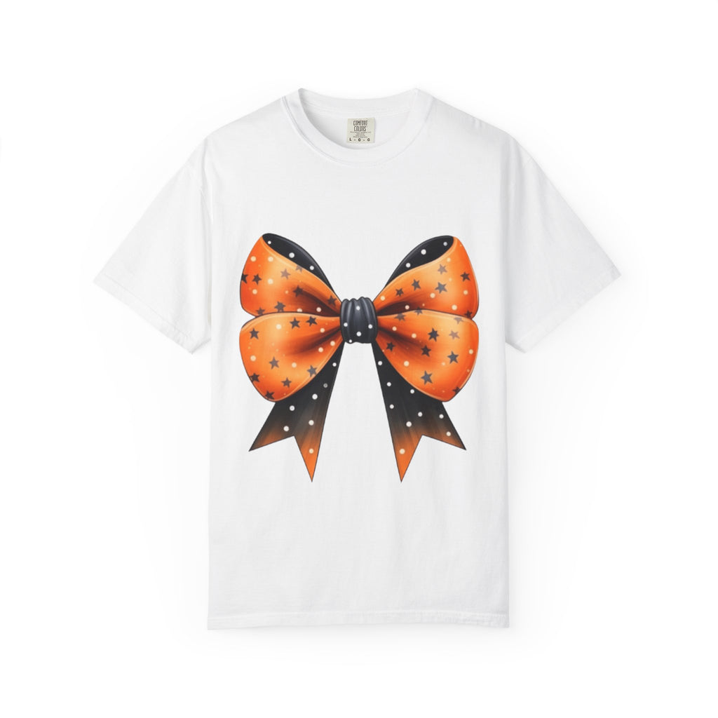 Halloween Bow Unisex T-Shirt, Spooky Season Tee, Festive Apparel, Fall Celebration Shirt, Cute Halloween Gift