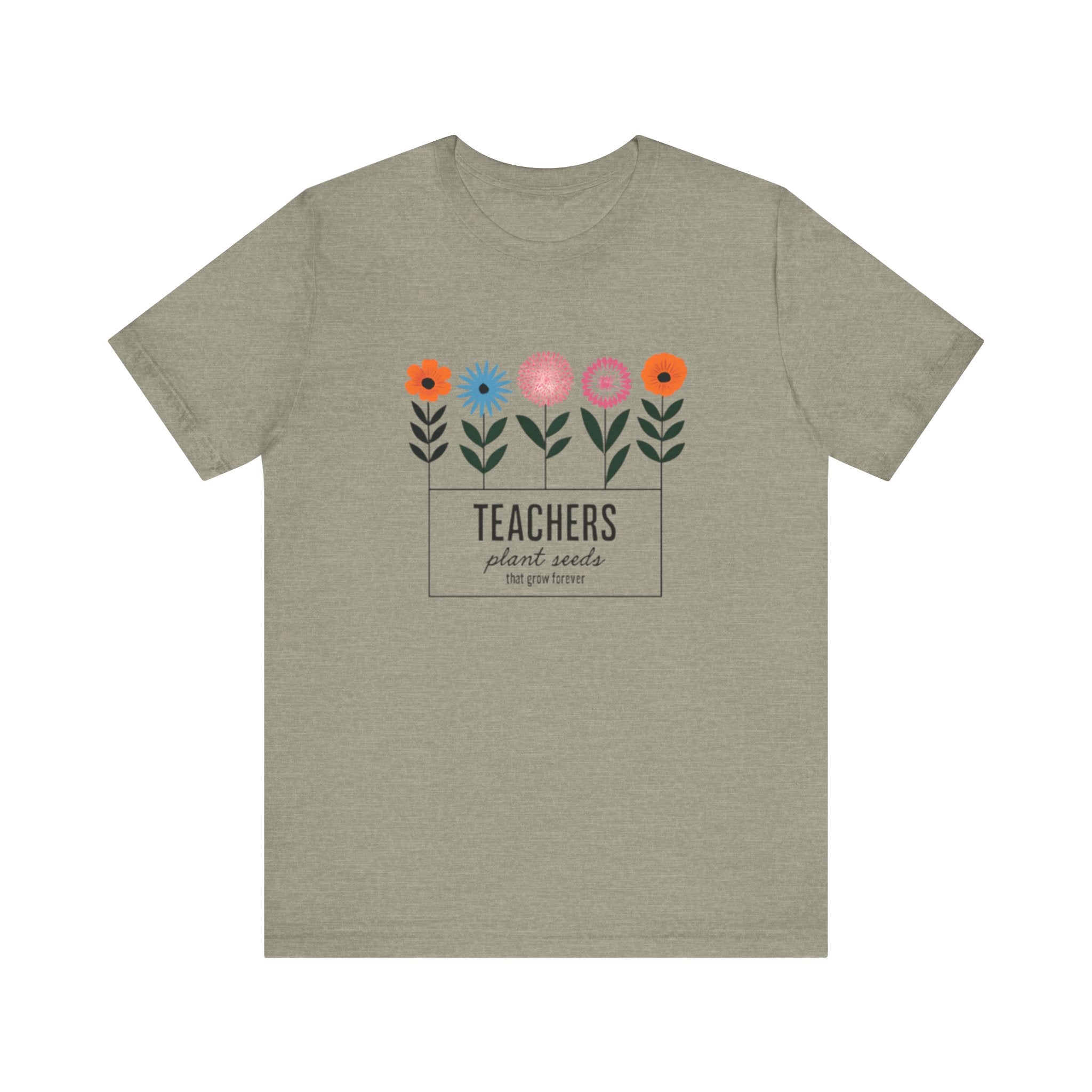Teachers Plant Seeds Floral Tee - Perfect Gift for Educators, Teacher Appreciation, Spring and Summer Vibes, Cute Teacher Shirt, [...]