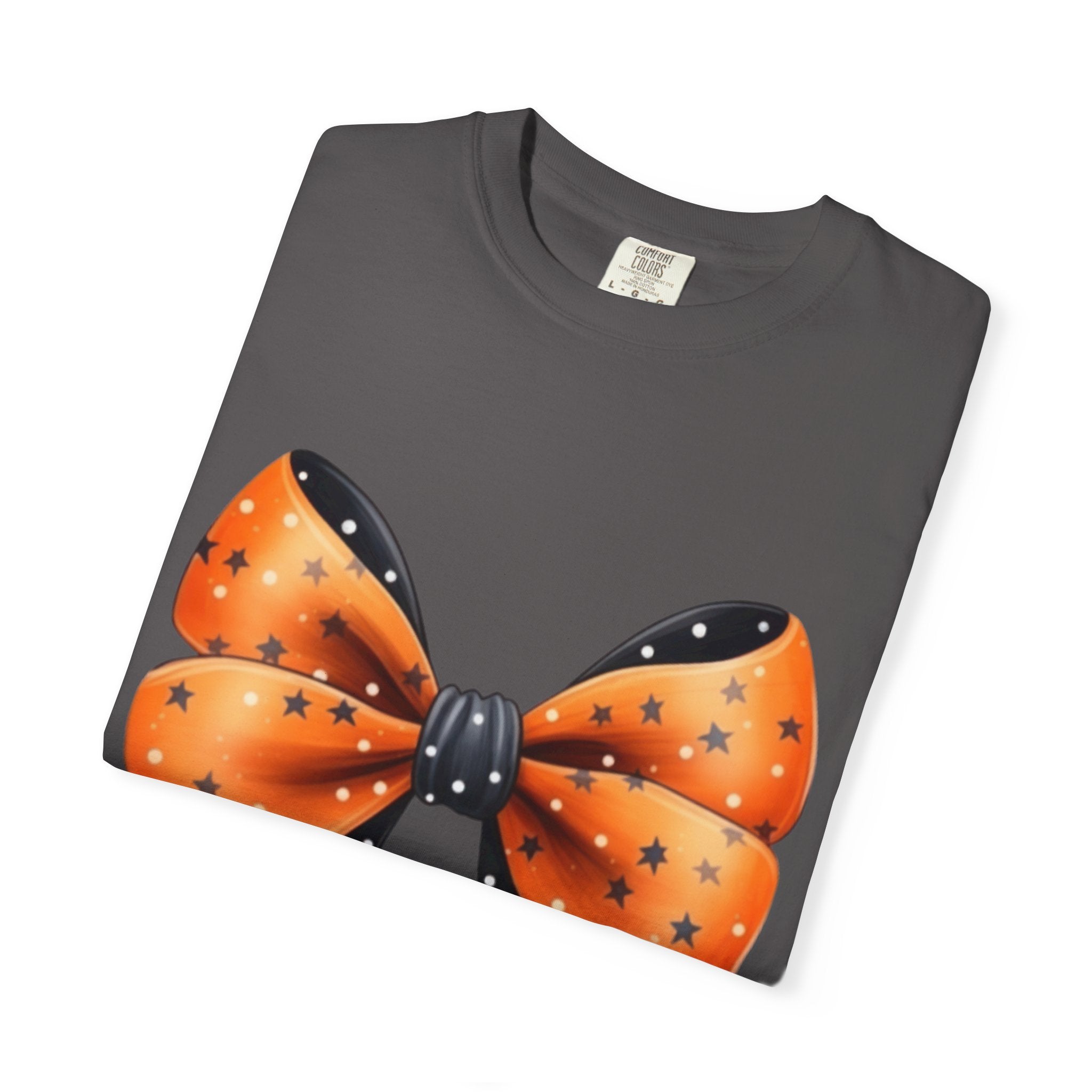 Halloween Bow Unisex T-Shirt, Spooky Season Tee, Festive Apparel, Fall Celebration Shirt, Cute Halloween Gift