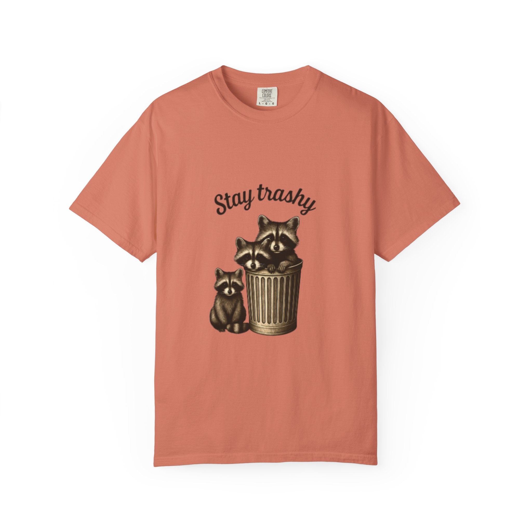 Stay Trashy Unisex T-Shirt, Funny Graphic Tee, Eco-Friendly Fashion, Gift for Raccoon Lovers, Casual Wear, Humor Shirt
