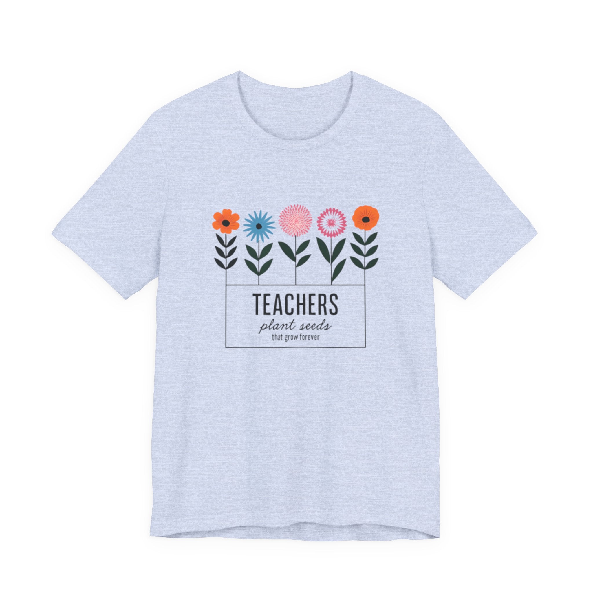 Teachers Plant Seeds Floral Tee - Perfect Gift for Educators, Teacher Appreciation, Spring and Summer Vibes, Cute Teacher Shirt, [...]